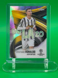 2021 Topps Chrome UEFA Champions League Cristiano Ronaldo Golazo Refractor Insert Juventus
