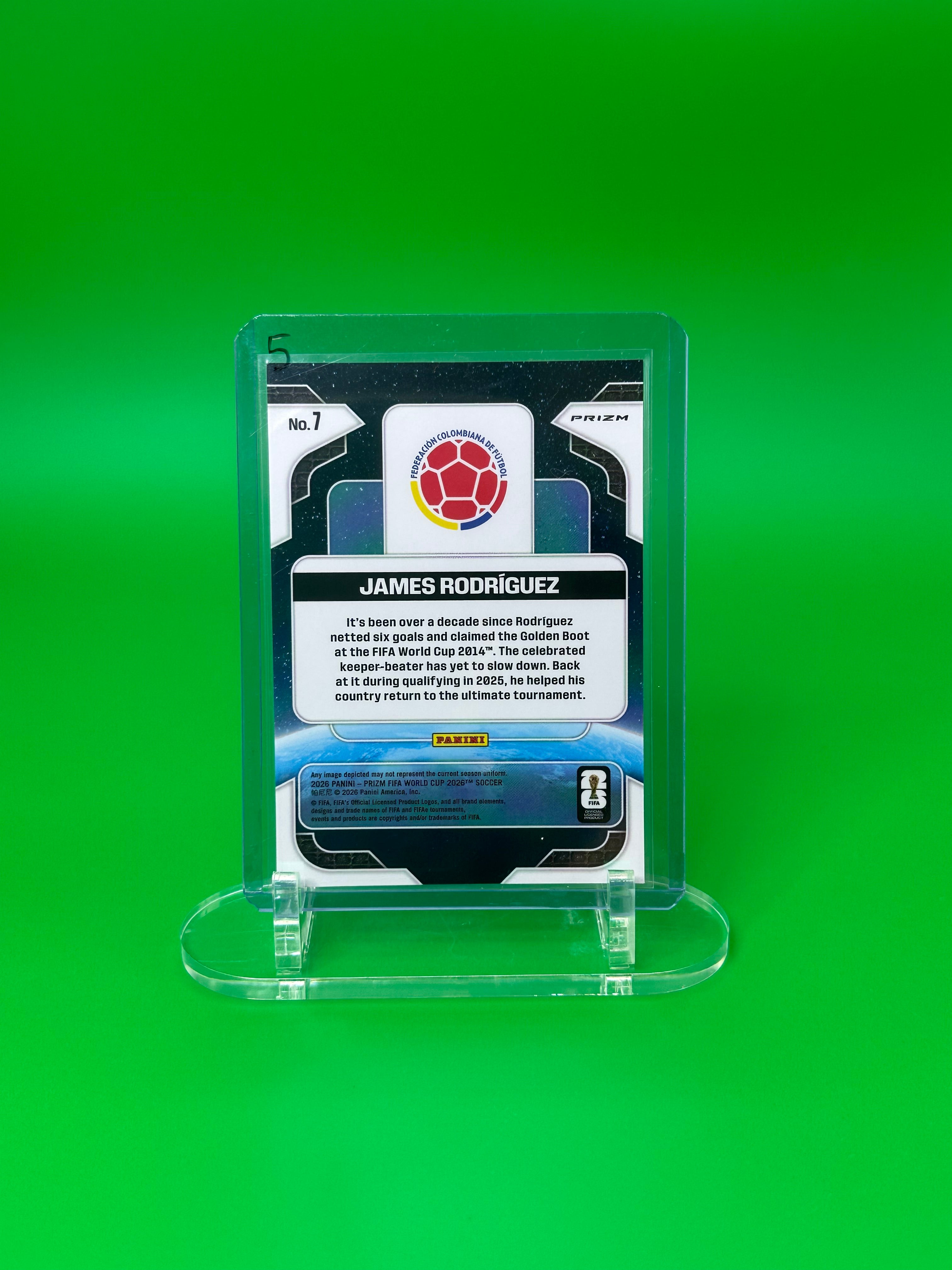 2026 Panini Prizm FIFA World Cup James Rodríguez Global Reach