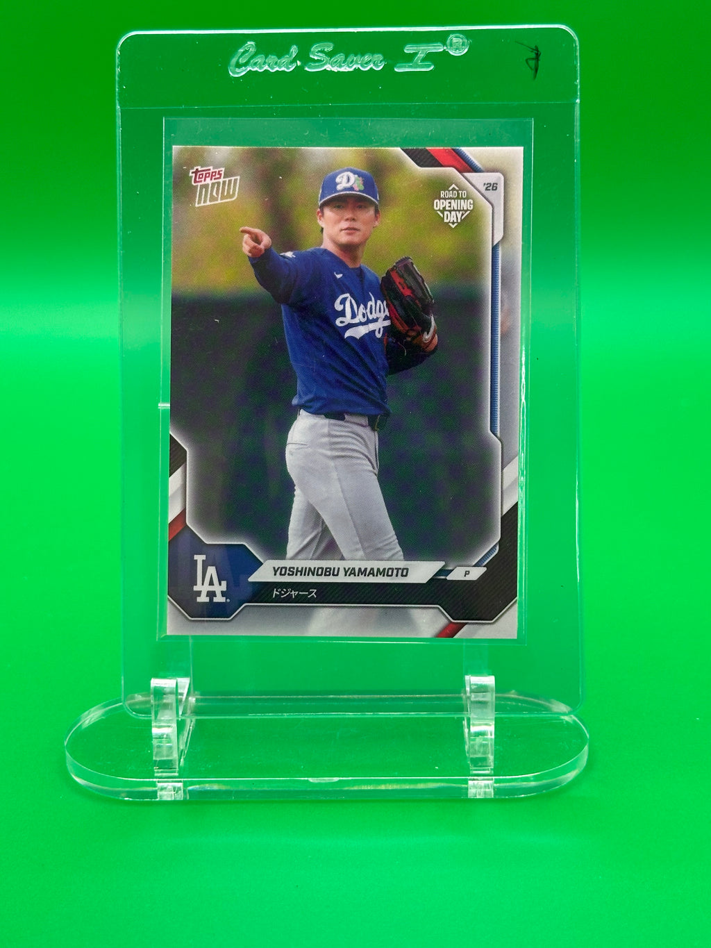 Yoshinobu Yamamoto Japanese Version 2026 Topps Now Road To Opening Day Baseball Card