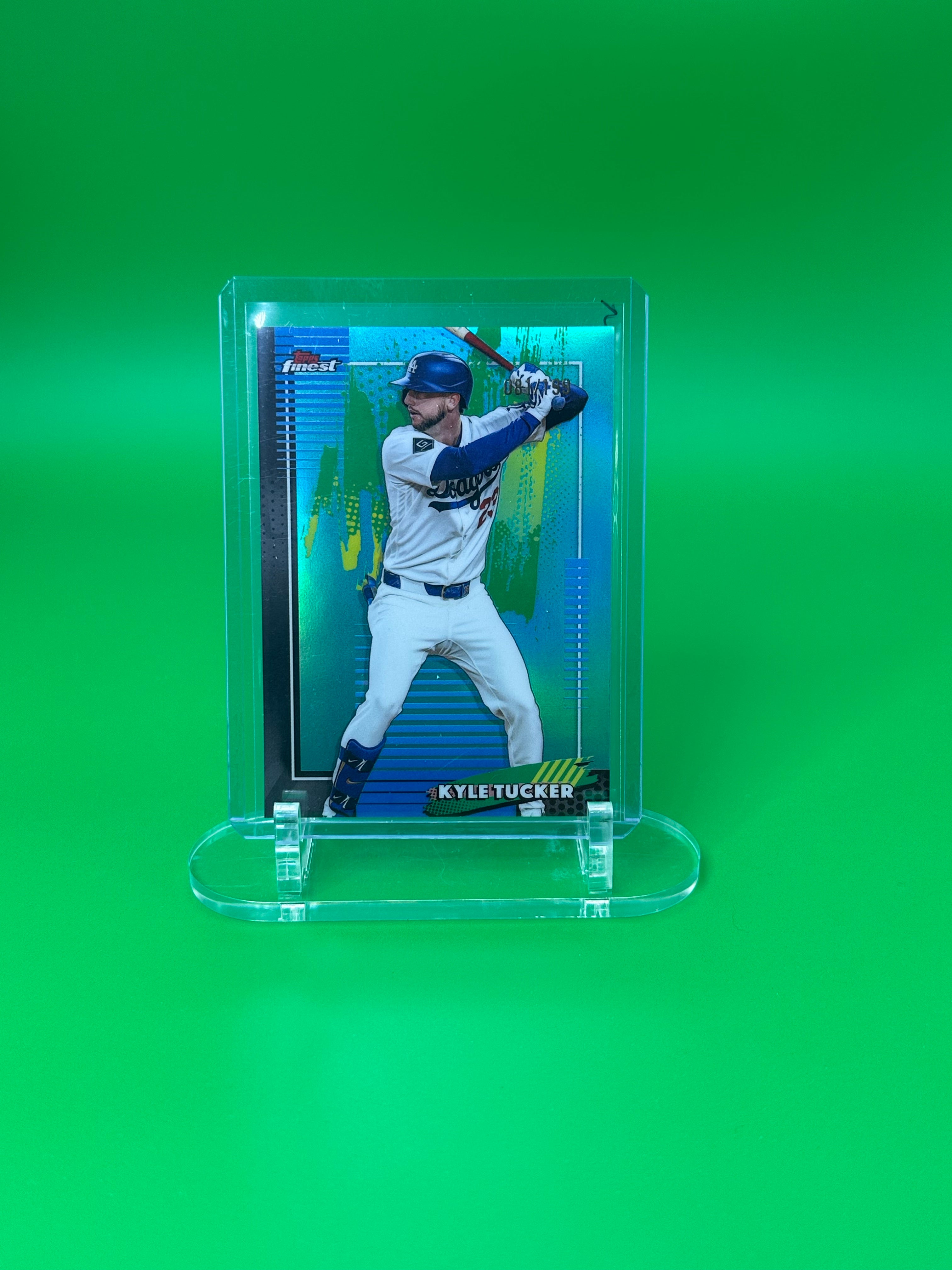 2026 Topps Finest Kyle Tucker Common Aqua Refractor #81/199