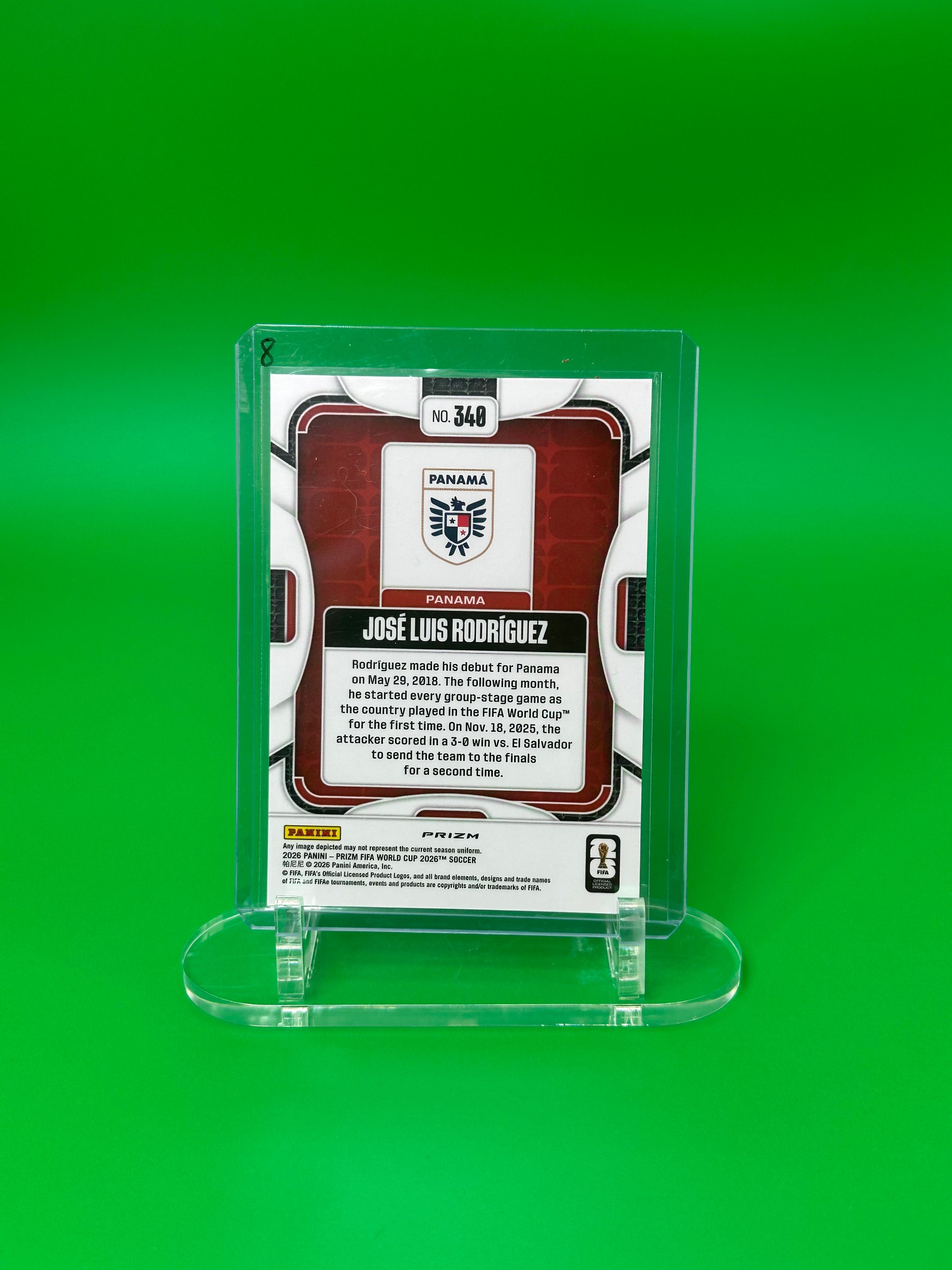 2026 Panini Prizm FIFA World Cup José Luis Rodríguez Rookie Wave Prizm