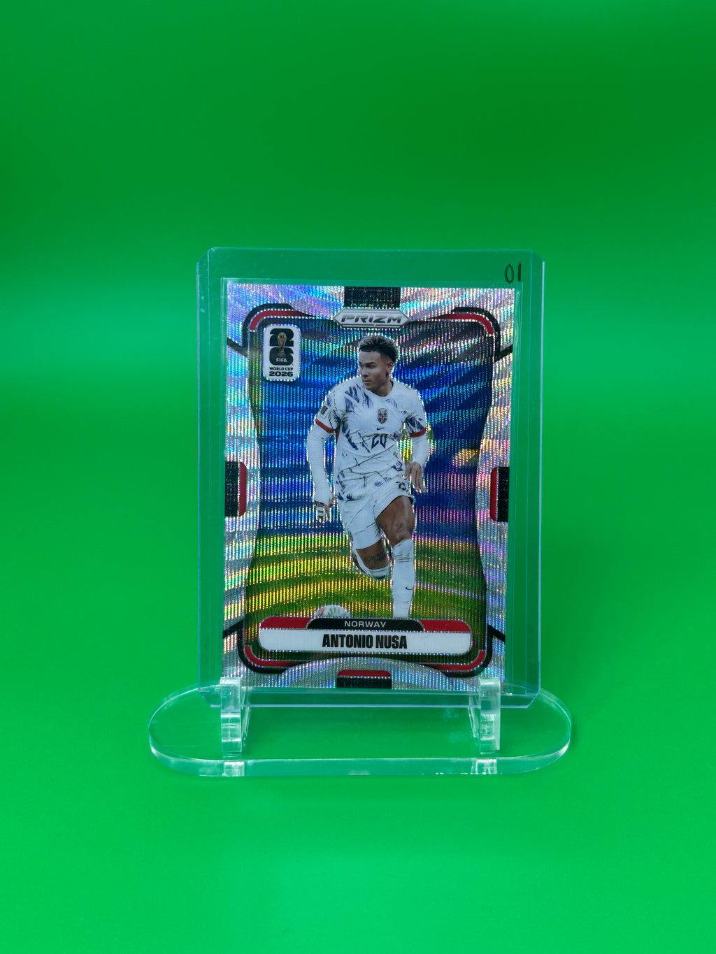 2026 Panini Prizm FIFA World Cup Antonio Nusa Wave Prizm