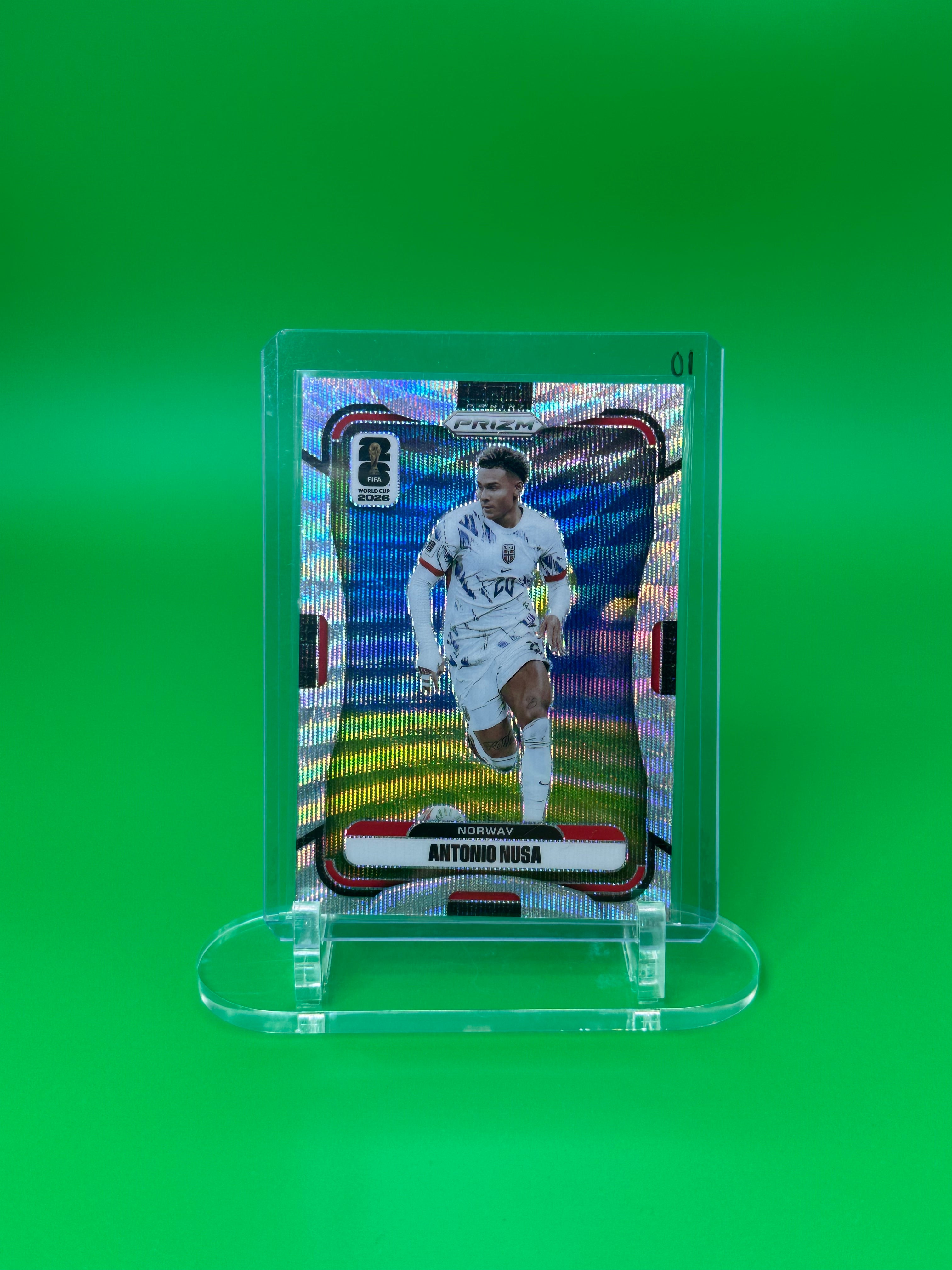 2026 Panini Prizm FIFA World Cup Antonio Nusa Wave Prizm