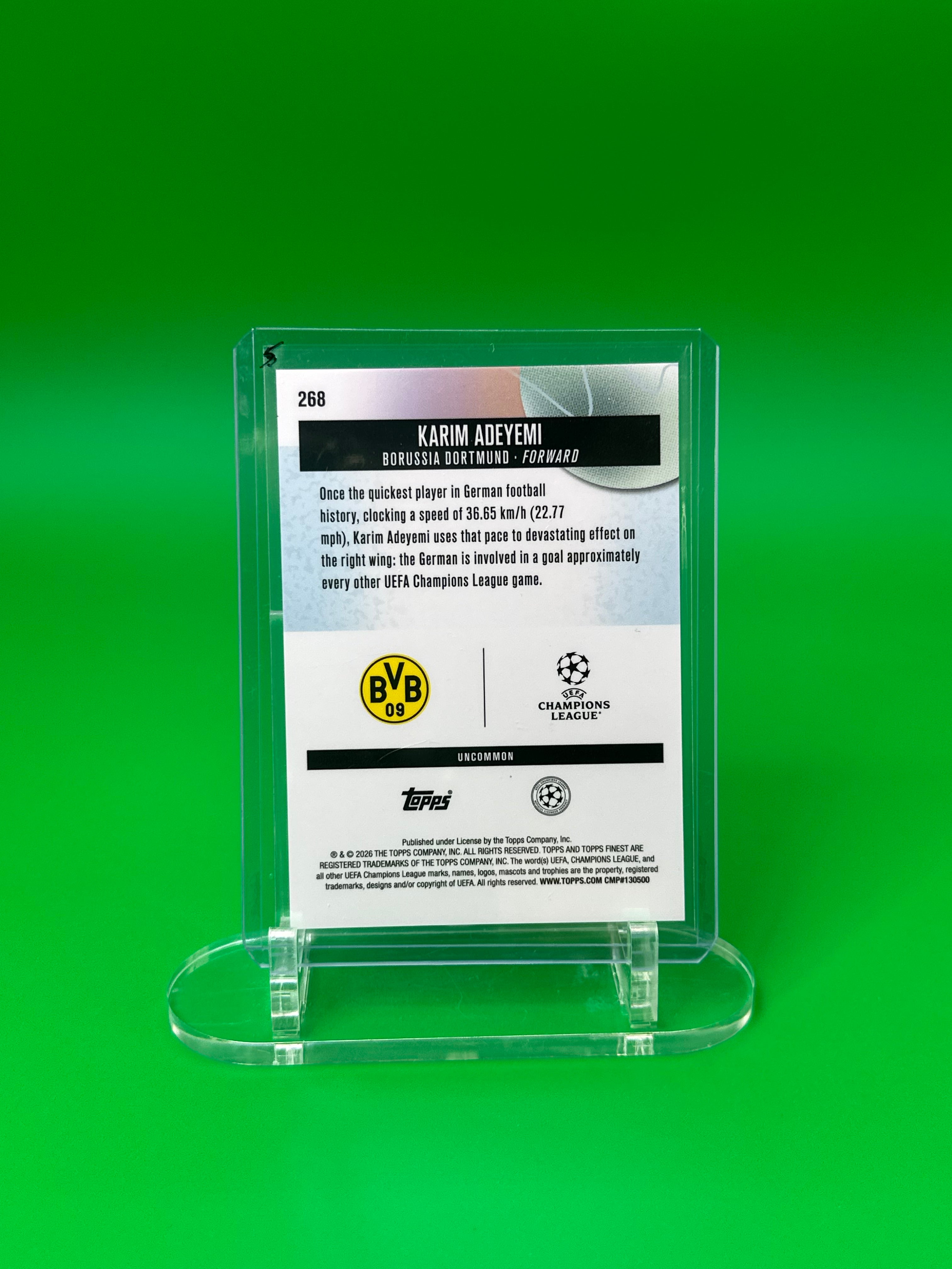 2025-26 Topps Finest UEFA Karim Adeyemi Uncommon XFractor