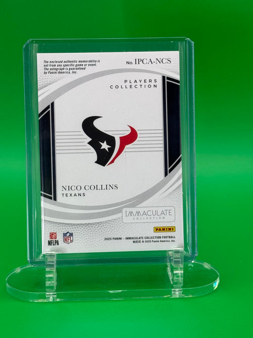 2023 Panini Immaculate Collection Nico Collins Auto Triple Patch #24/99 Houston Texans