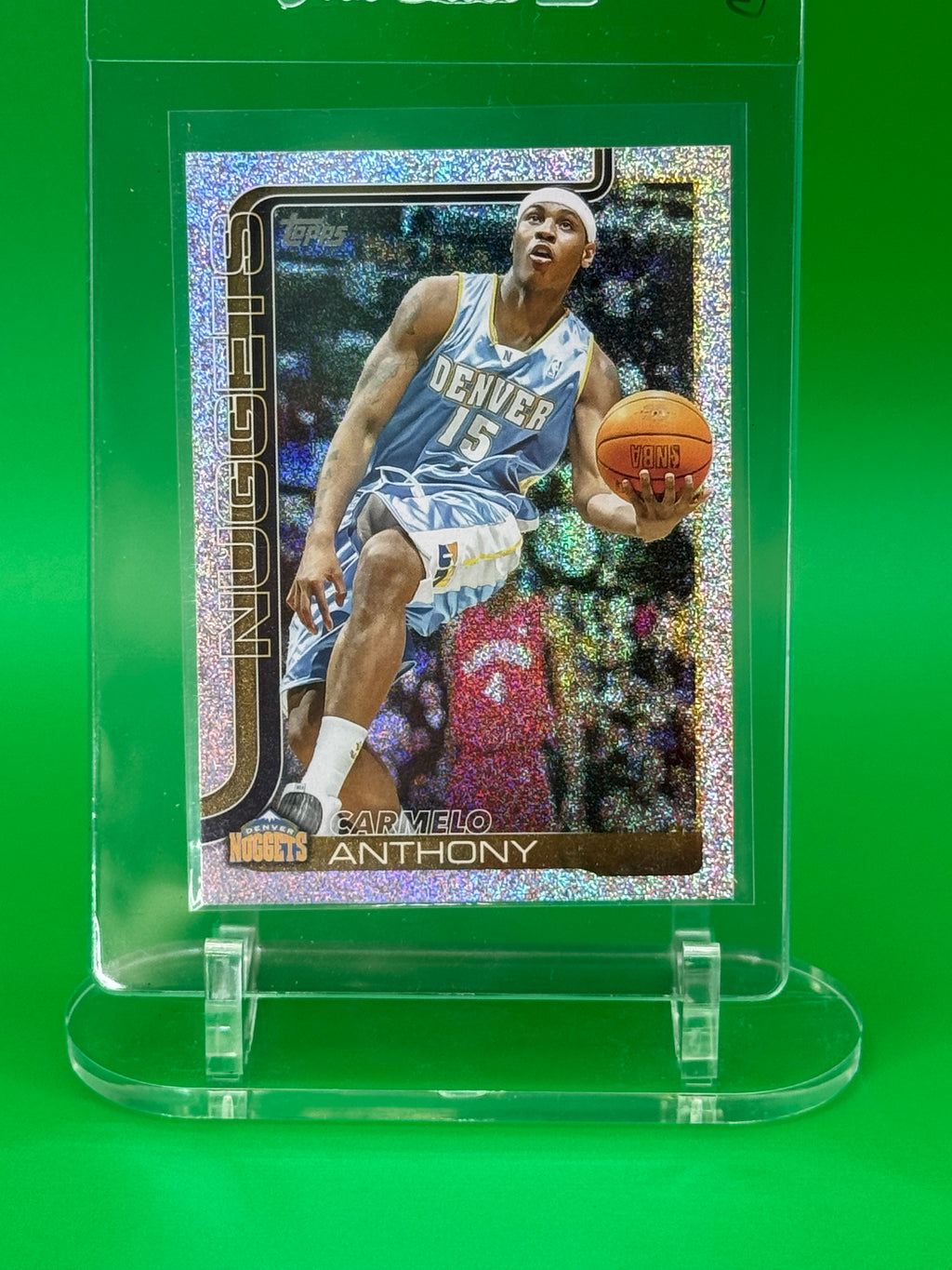 2025 Topps Carmelo Anthony Denver Nuggets Refractor Insert NBA Card
