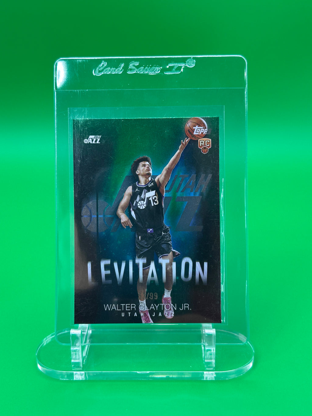 2025 Topps Walter Clayton Jr Levitation Green Refractor RC #53/99