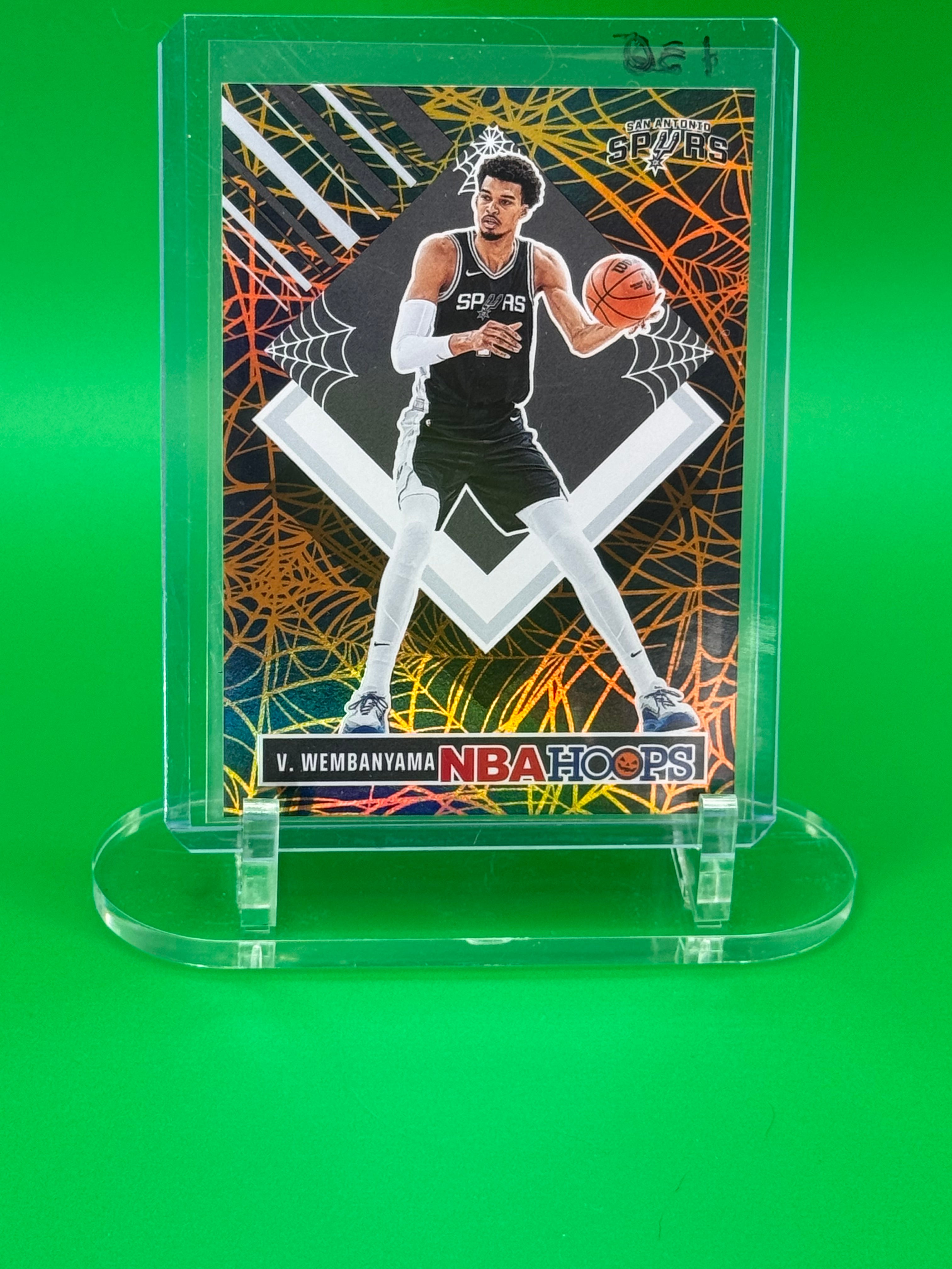 2024-25 Panini Victor Wembanyama NBA Hoops Spider Web Parallel Spurs