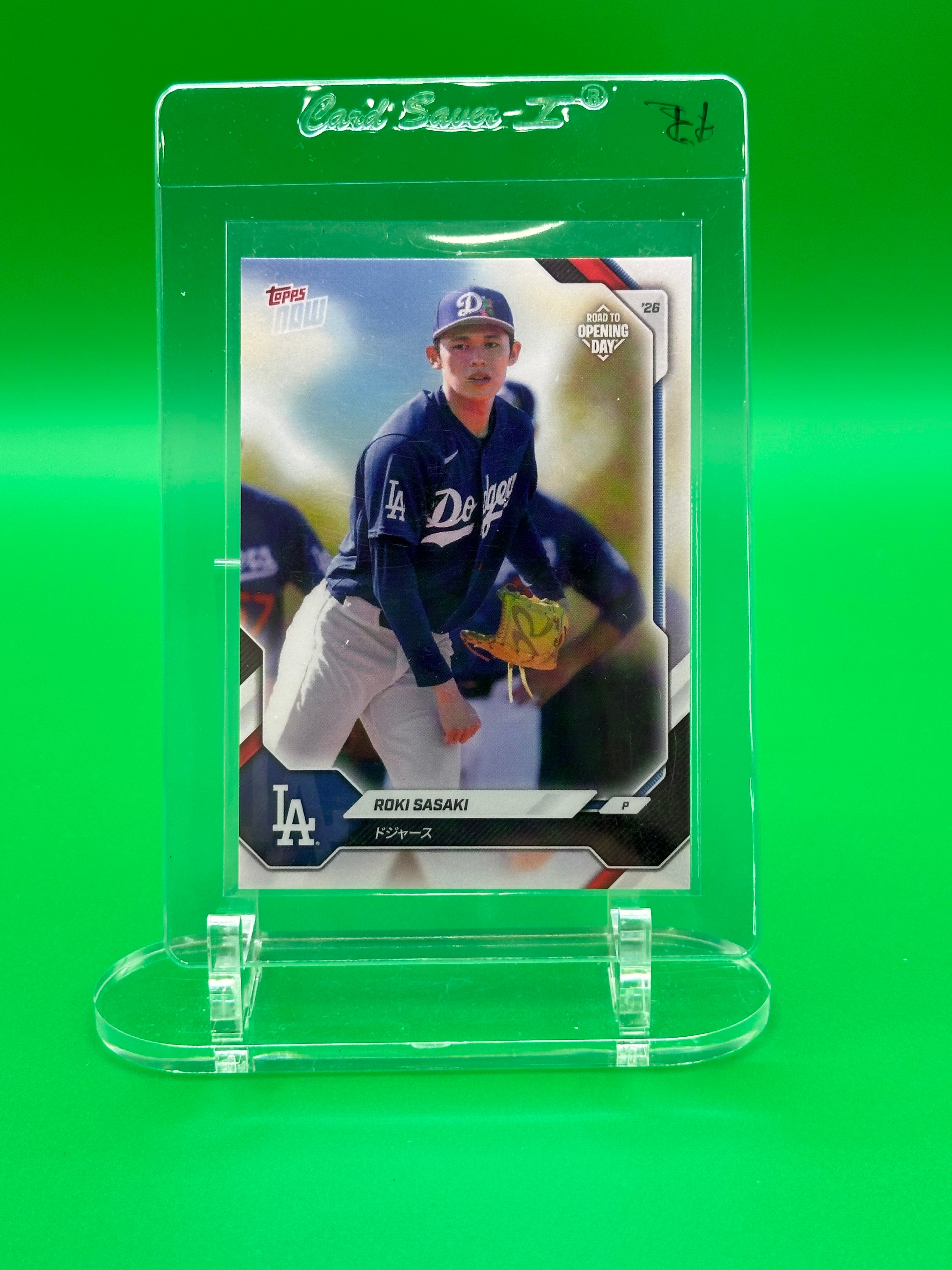 Roki Sasaki 2026 Topps Now Road To Opening Day Japanese Version Baseball Card