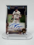 2021 Tyler Black Bowman Chrome- 1st Bowman Auto Milwaukee Brewers