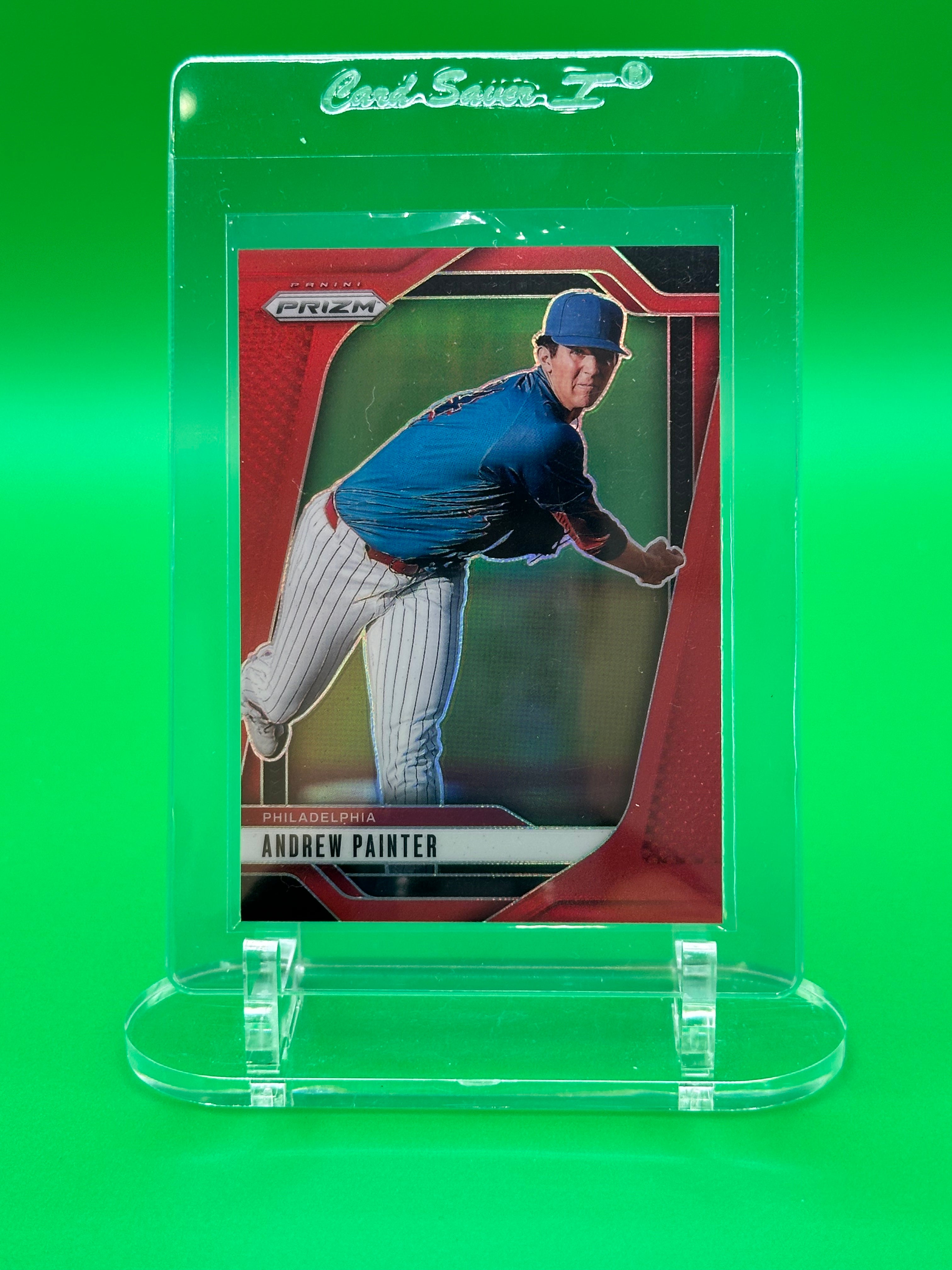 Andrew Painter 2025 Panini Prizm Red Parallel #19/299 Baseball Card