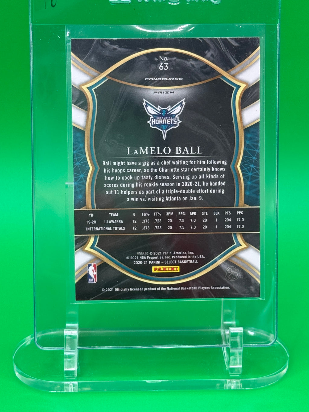 2020-21 Panini Select Blue Cracked Ice – LaMelo Ball RC