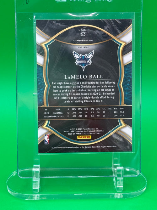 2020-21 Panini Select Blue Cracked Ice – LaMelo Ball RC