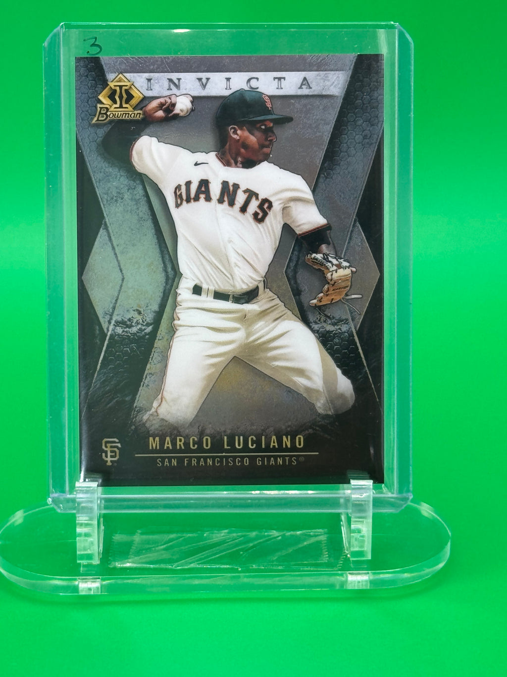 2021 Bowman Invicta MARCO LUCIANO San Francisco Giants Insert