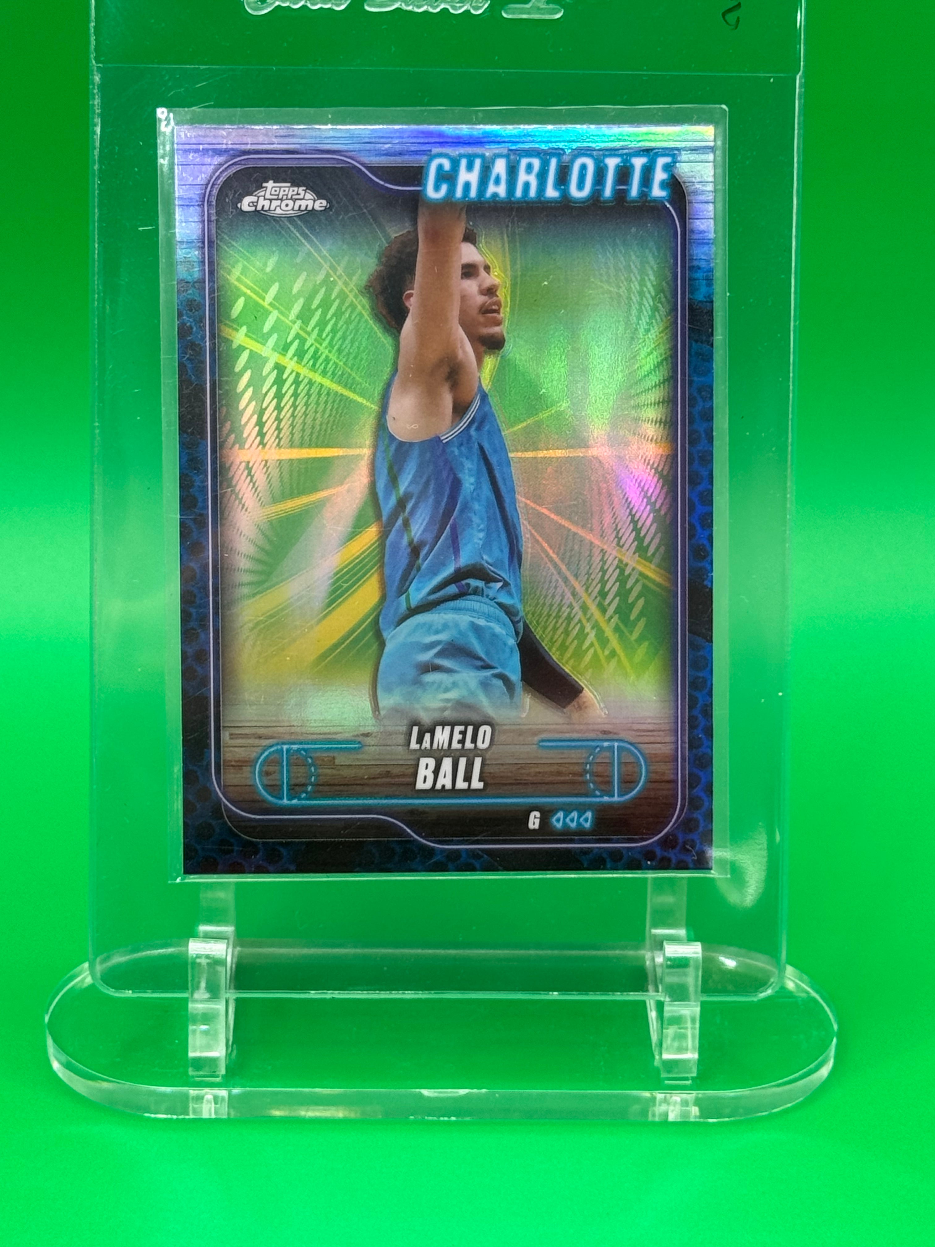 2025 Topps Chrome LaMelo Ball Charlotte Hornets Refractor Insert NBA Card