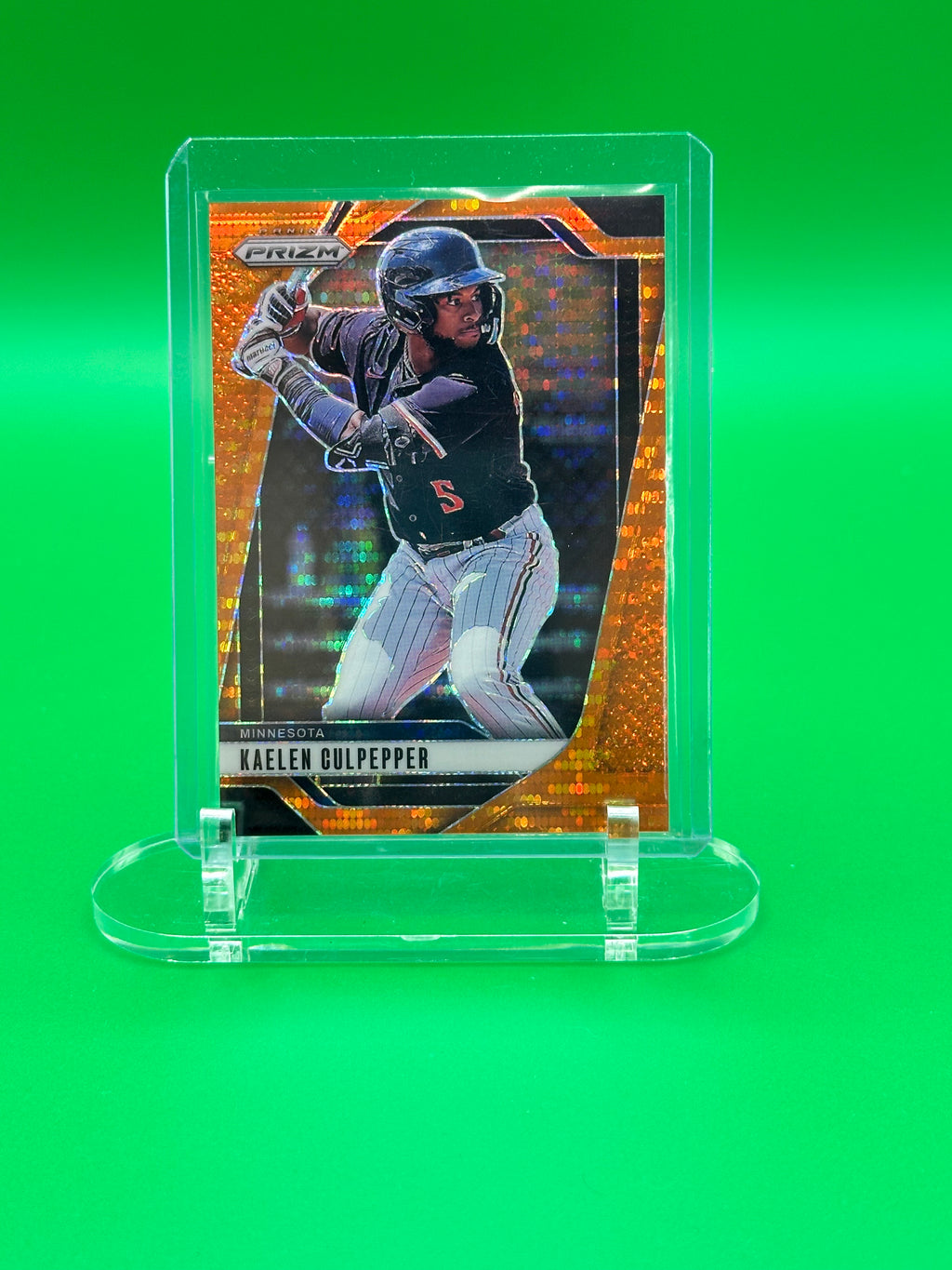 Kaelen Culpepper 2025 Panini Prizm Orange Pulsar #56/399 Baseball Card