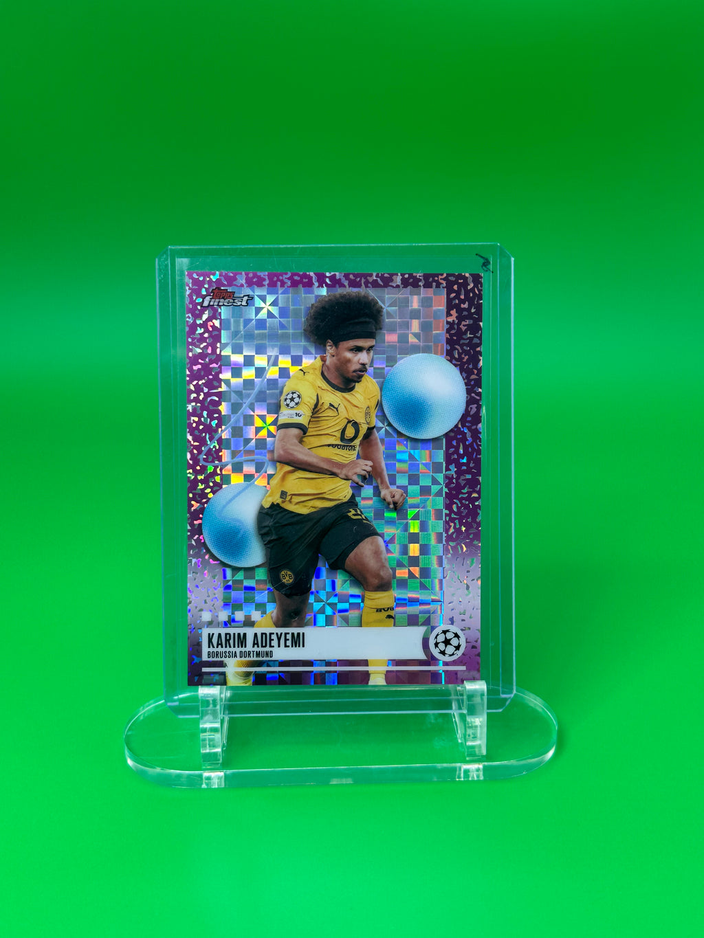 2025-26 Topps Finest UEFA Karim Adeyemi Uncommon XFractor