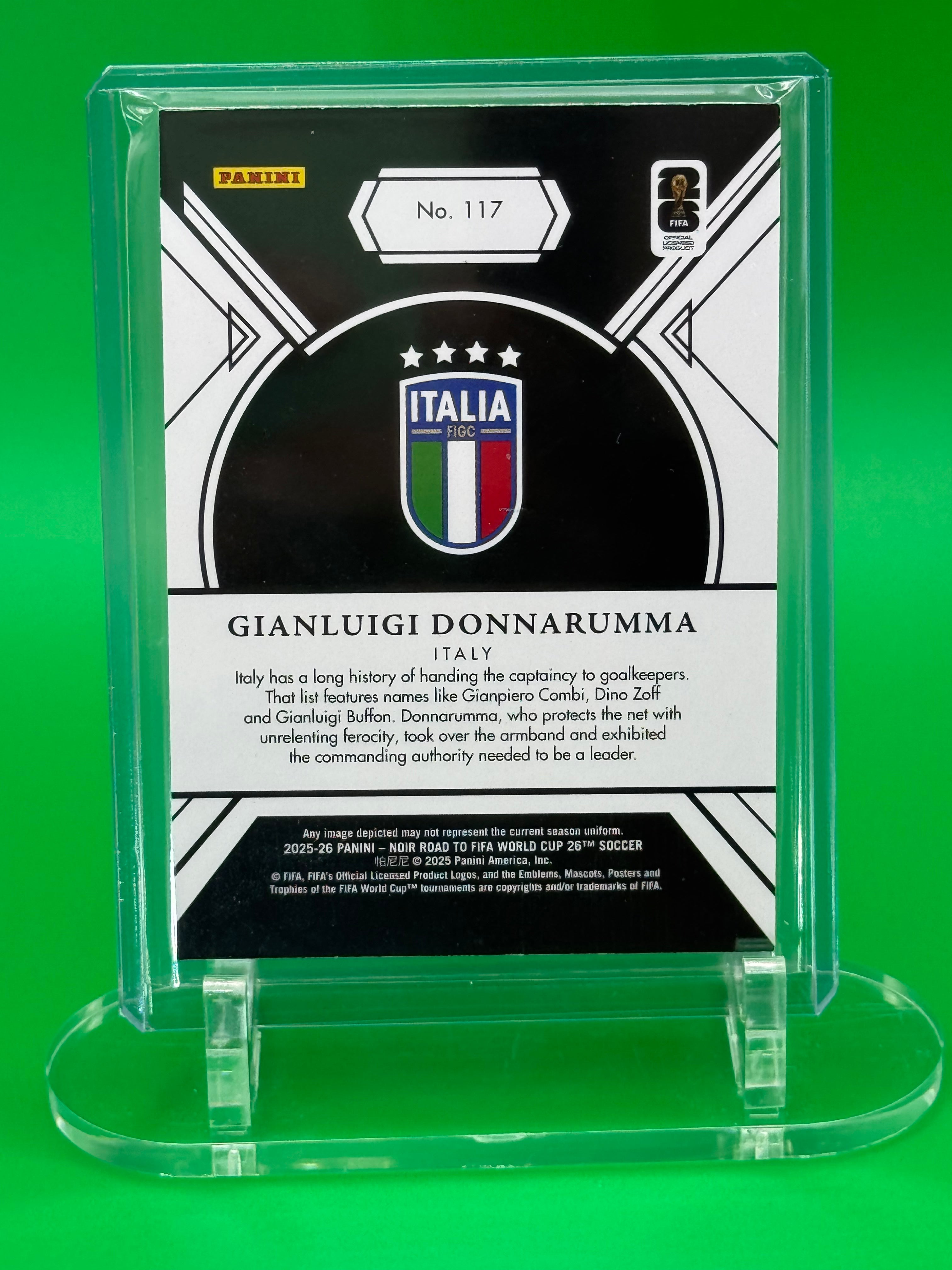 GIANLUIGI DONNARUMMA 2025 PANINI NOIR COPPER PARALLEL 03/10 ITALY