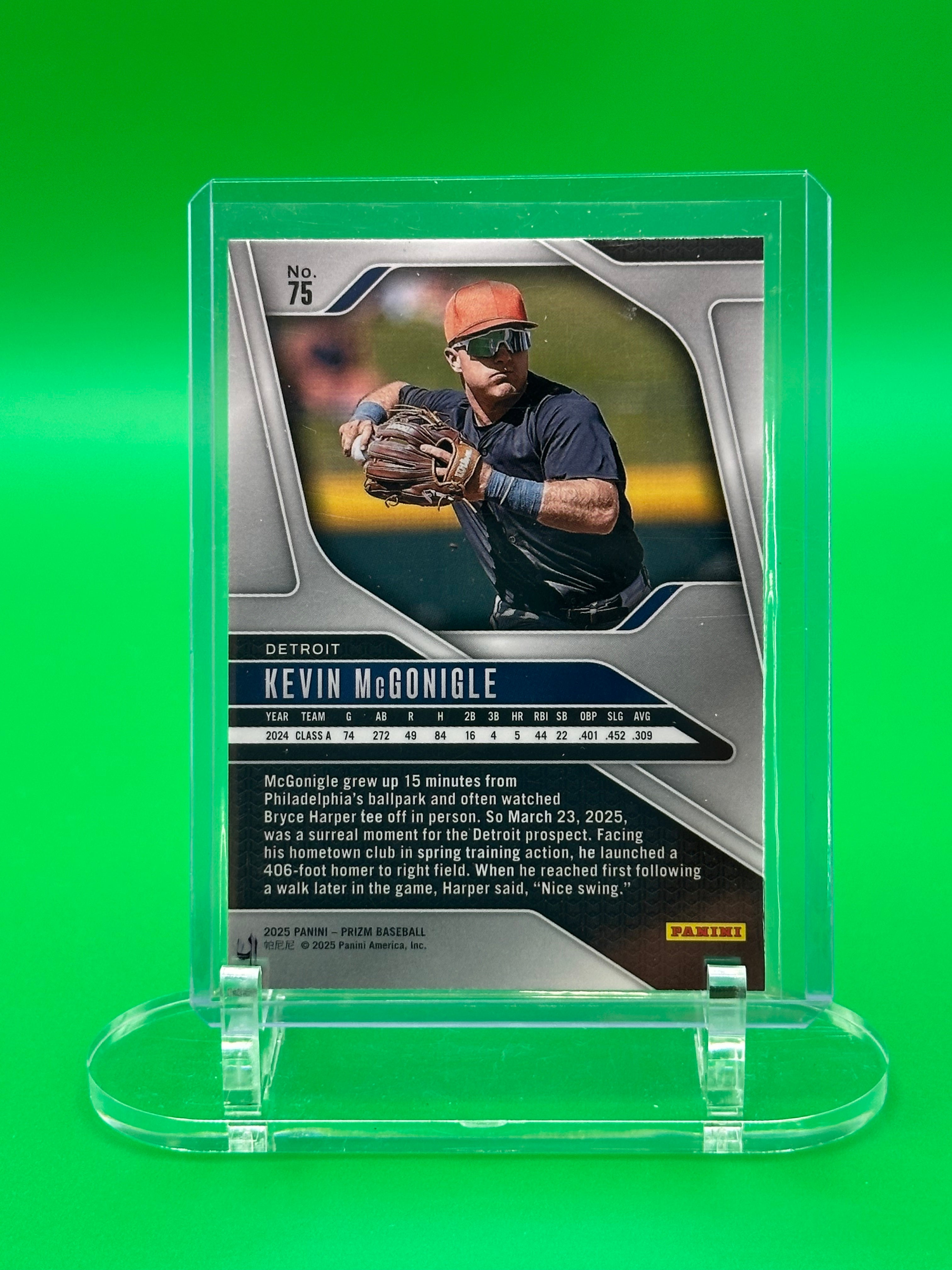 Kevin McGonigle 2025 Panini Prizm Baseball Card