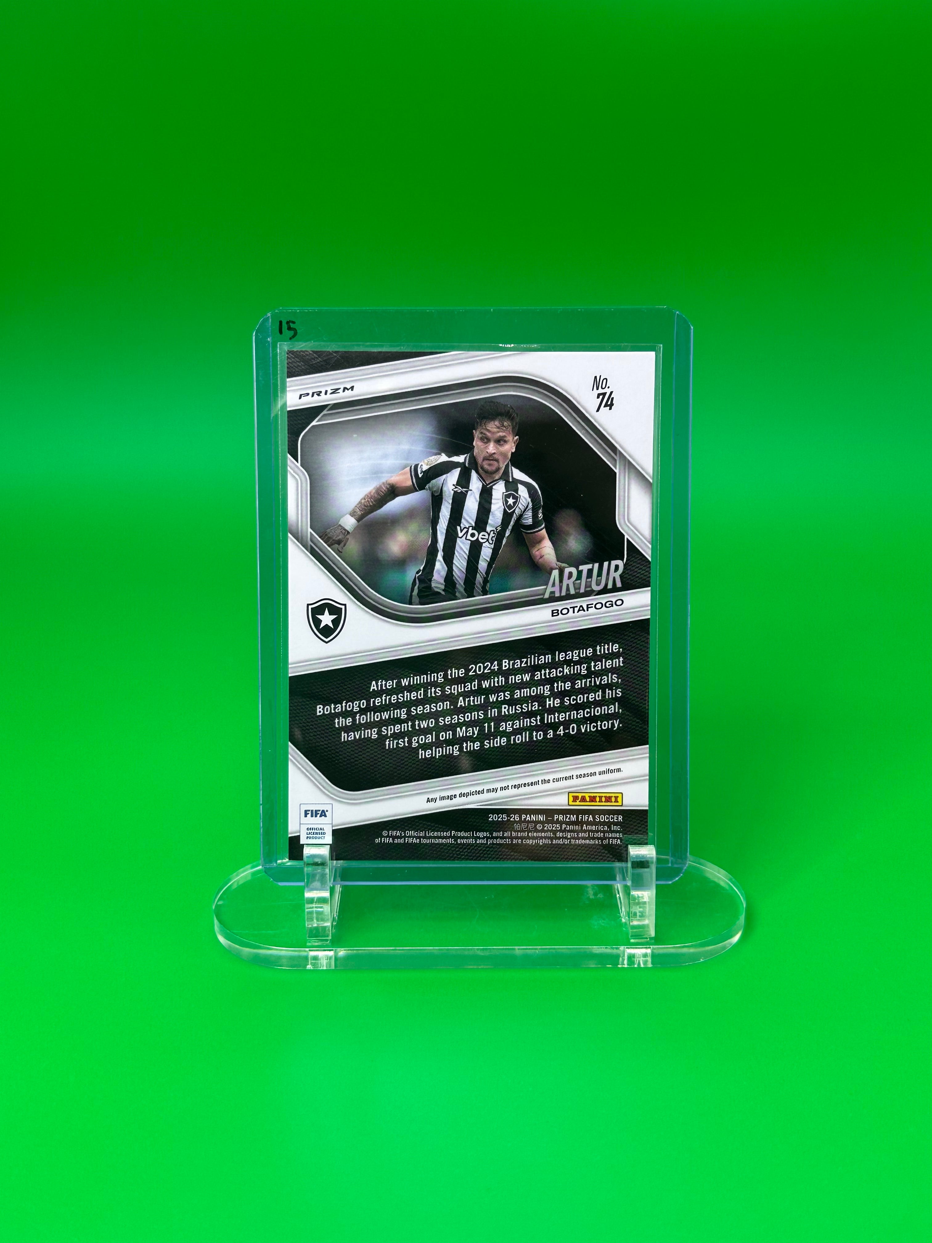 2025-26 Panini Prizm FIFA Artur Rookie RedGold Prizm SSP RC