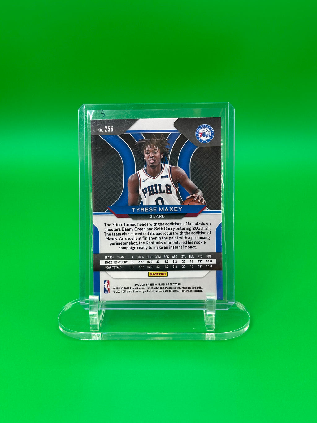 2021 Panini Prizm Tyrese Maxey Rookie RC Philadelphia 76ers