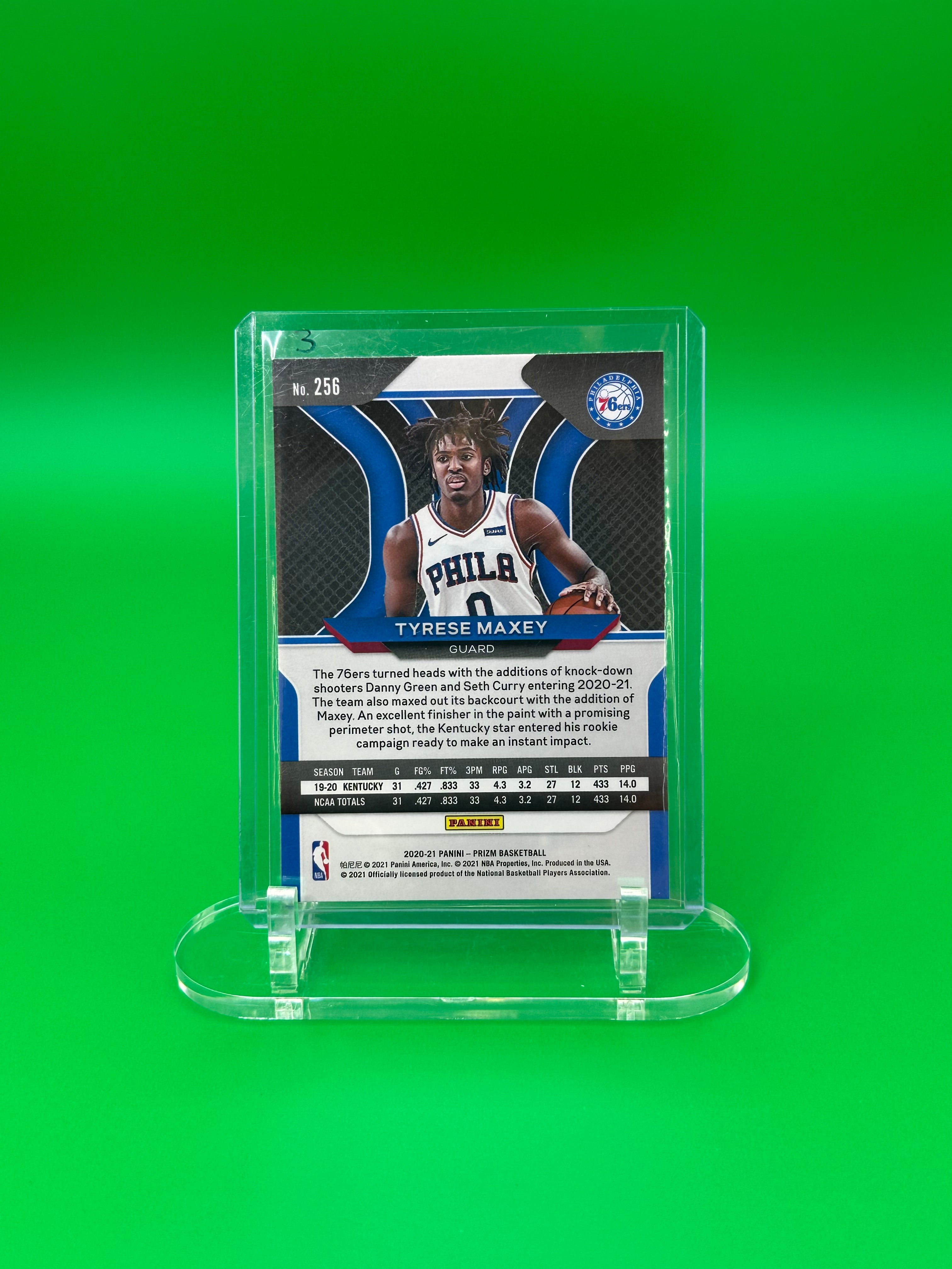 2021 Panini Prizm Tyrese Maxey Rookie RC Philadelphia 76ers
