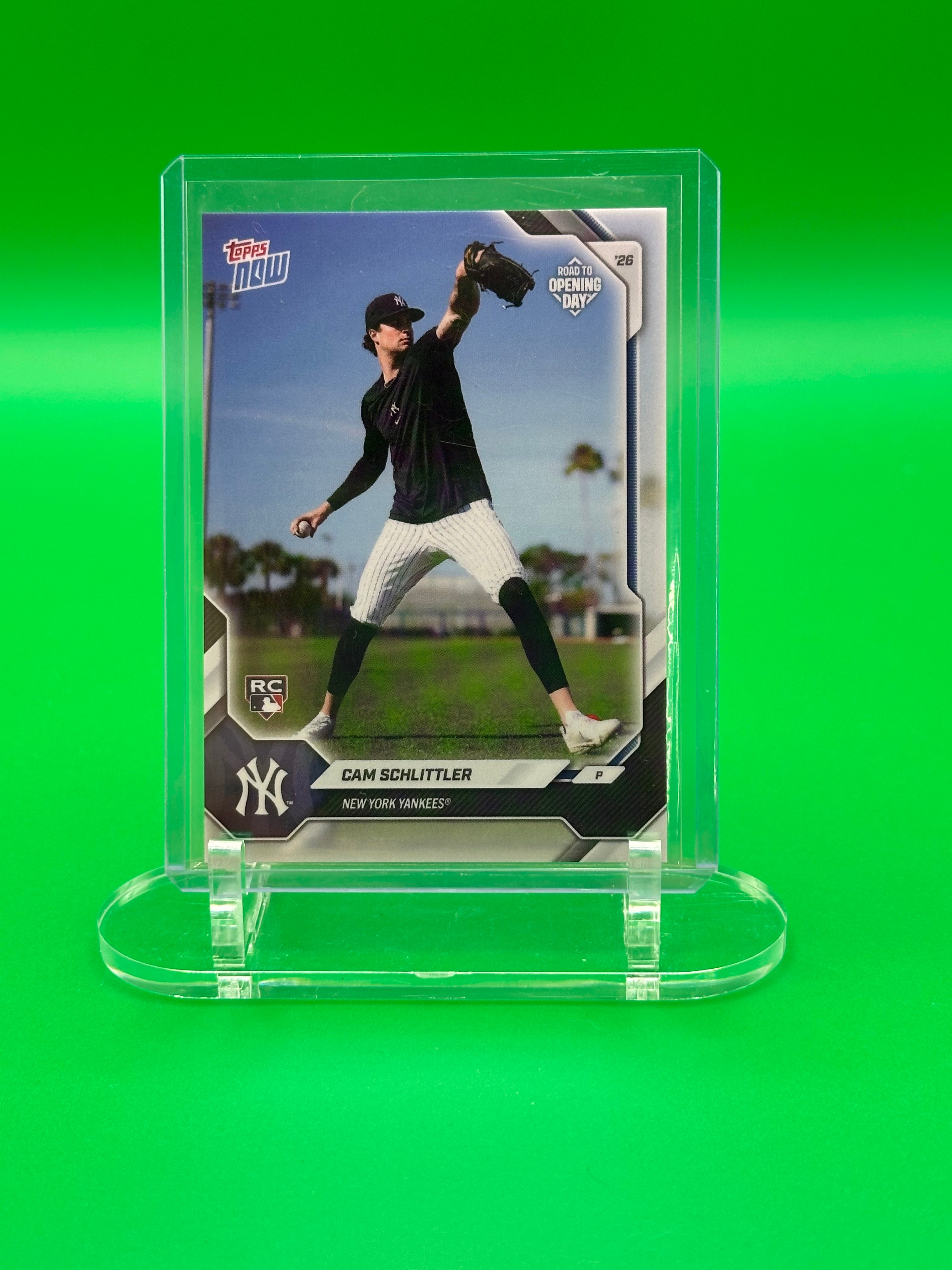 Cam Schlittler 2026 Topps Now Road To Opening Day Rookie Baseball Card