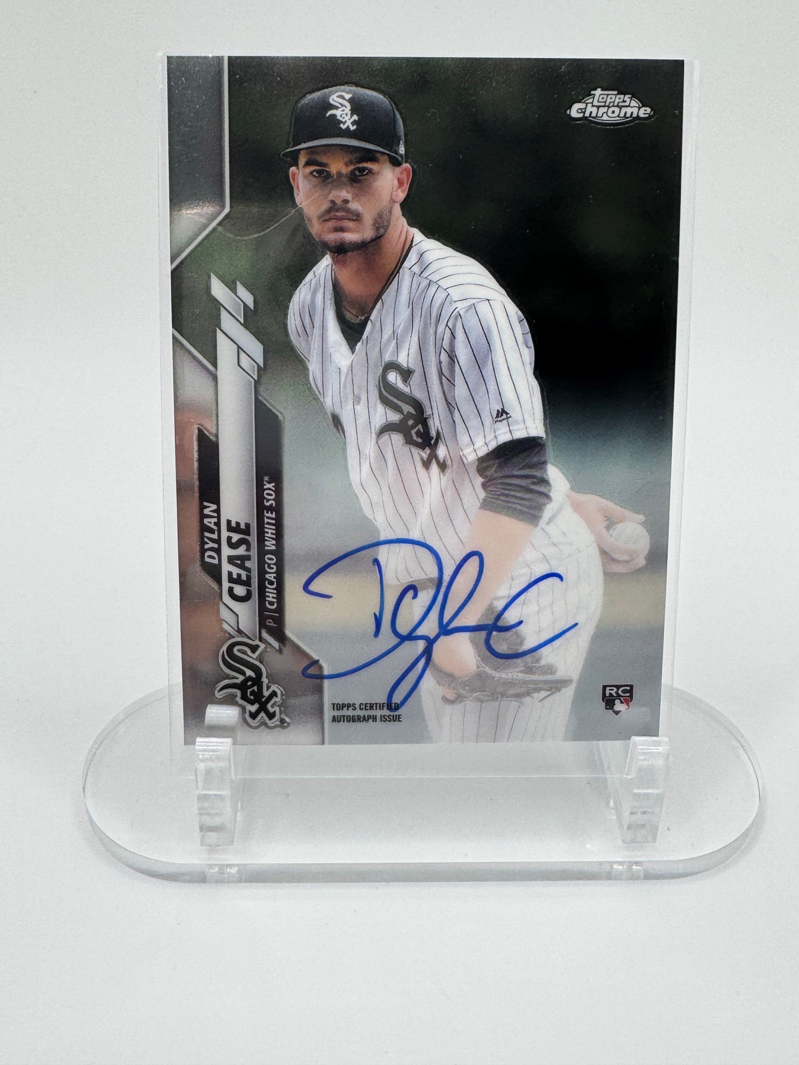 2020 DYLAN CEASE TOPPS CHROME RC AUTO- White Sox