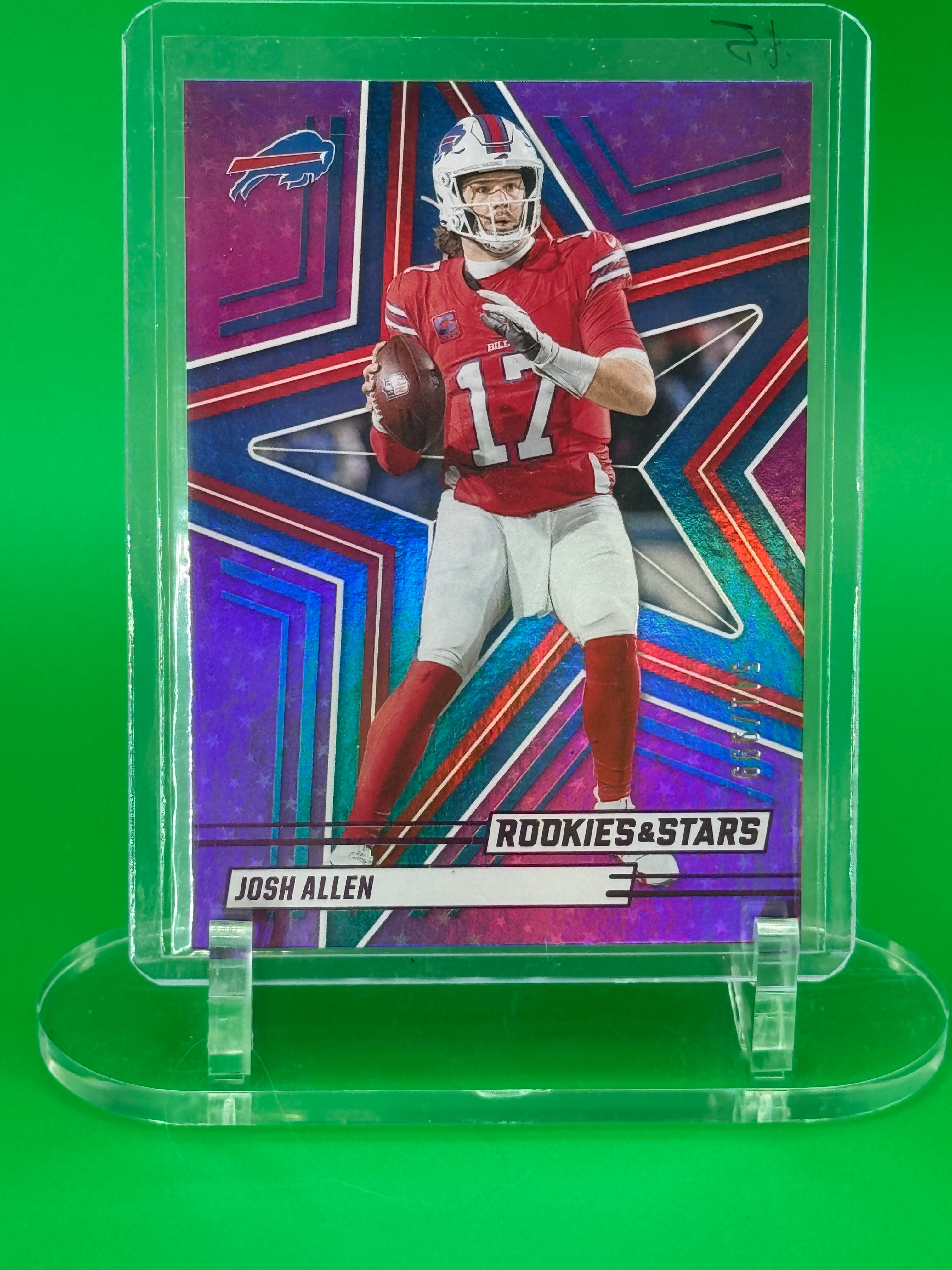 2025 Panini Rookie & Stars Josh Allen Purple Parallel 541/999 Buffalo Bills