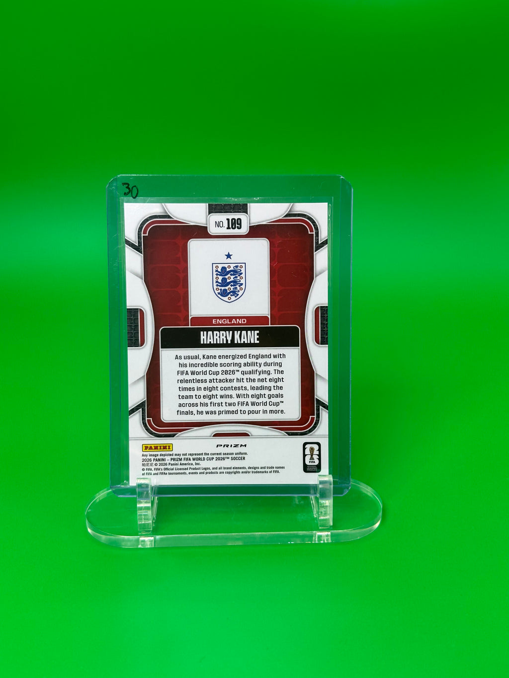2026 Panini Prizm FIFA World Cup Harry Kane Silver Prizm