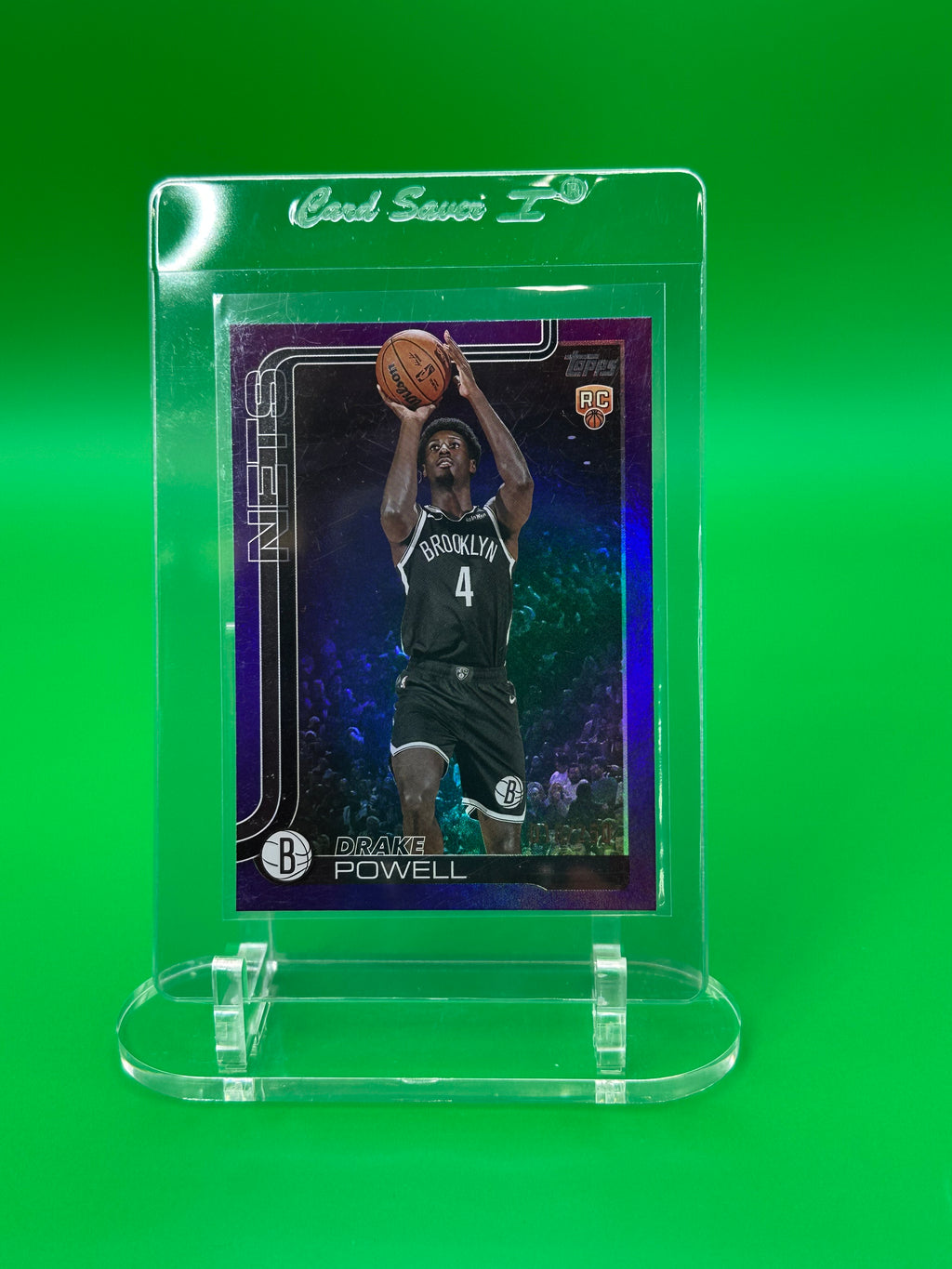 2025 Topps Drake Powell Purple Refractor RC #18/250 Brooklyn Nets