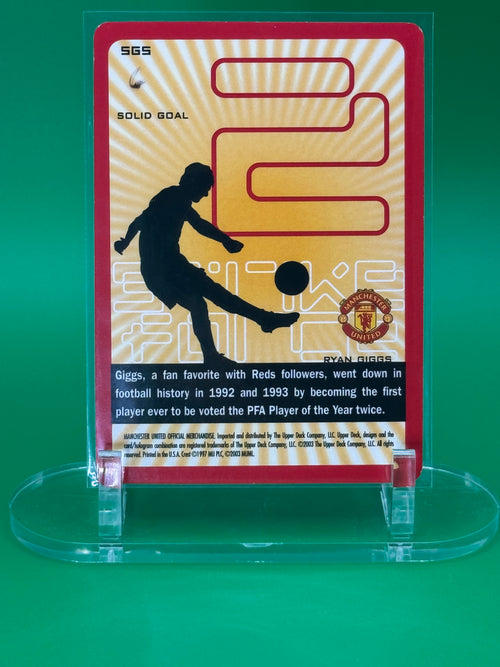 2003 Upper Deck Ryan Giggs Solid Goal Manchester United Insert