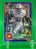 2025 Bowman Chrome University RJ Maryland Purple Refractor #9/75 SMU Mustangs