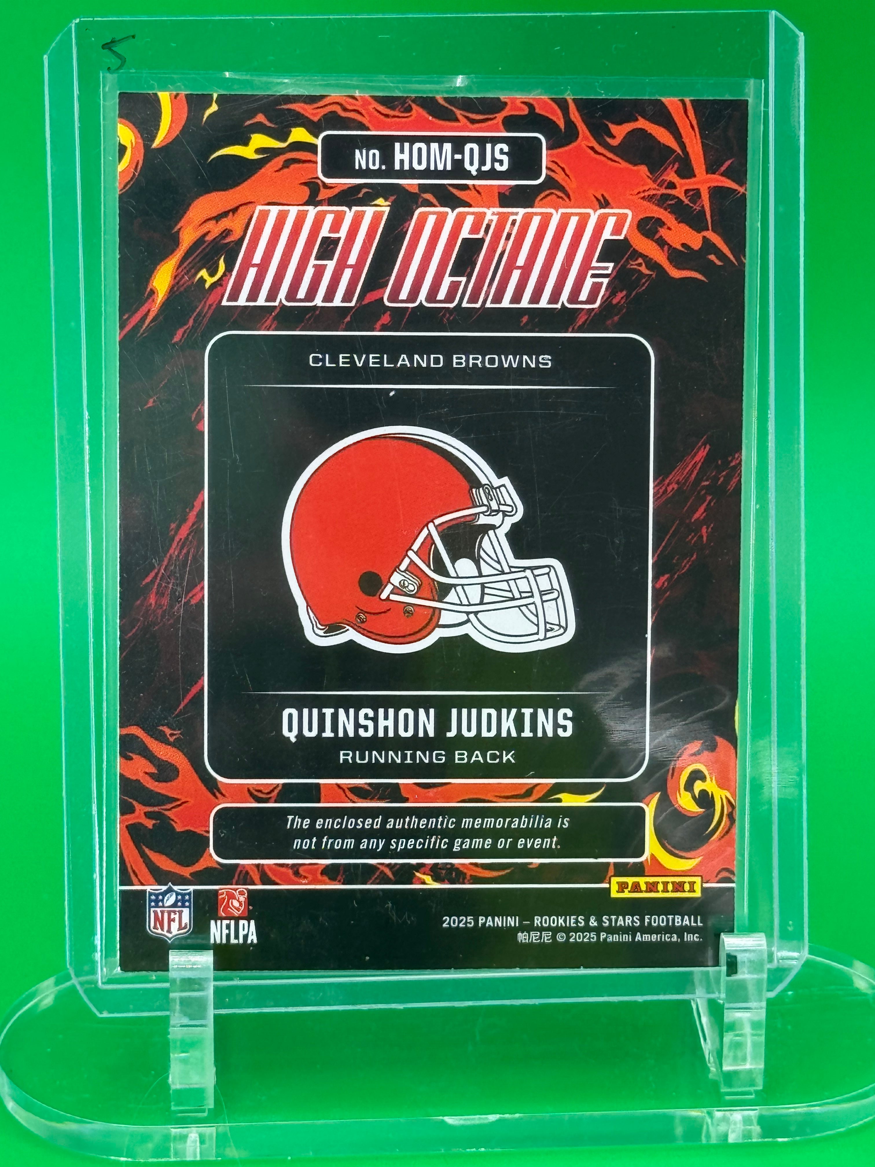 2025 Panini Rookie & Stars Quinshon Judkins Red Zone Rookie RC Cleveland Browns