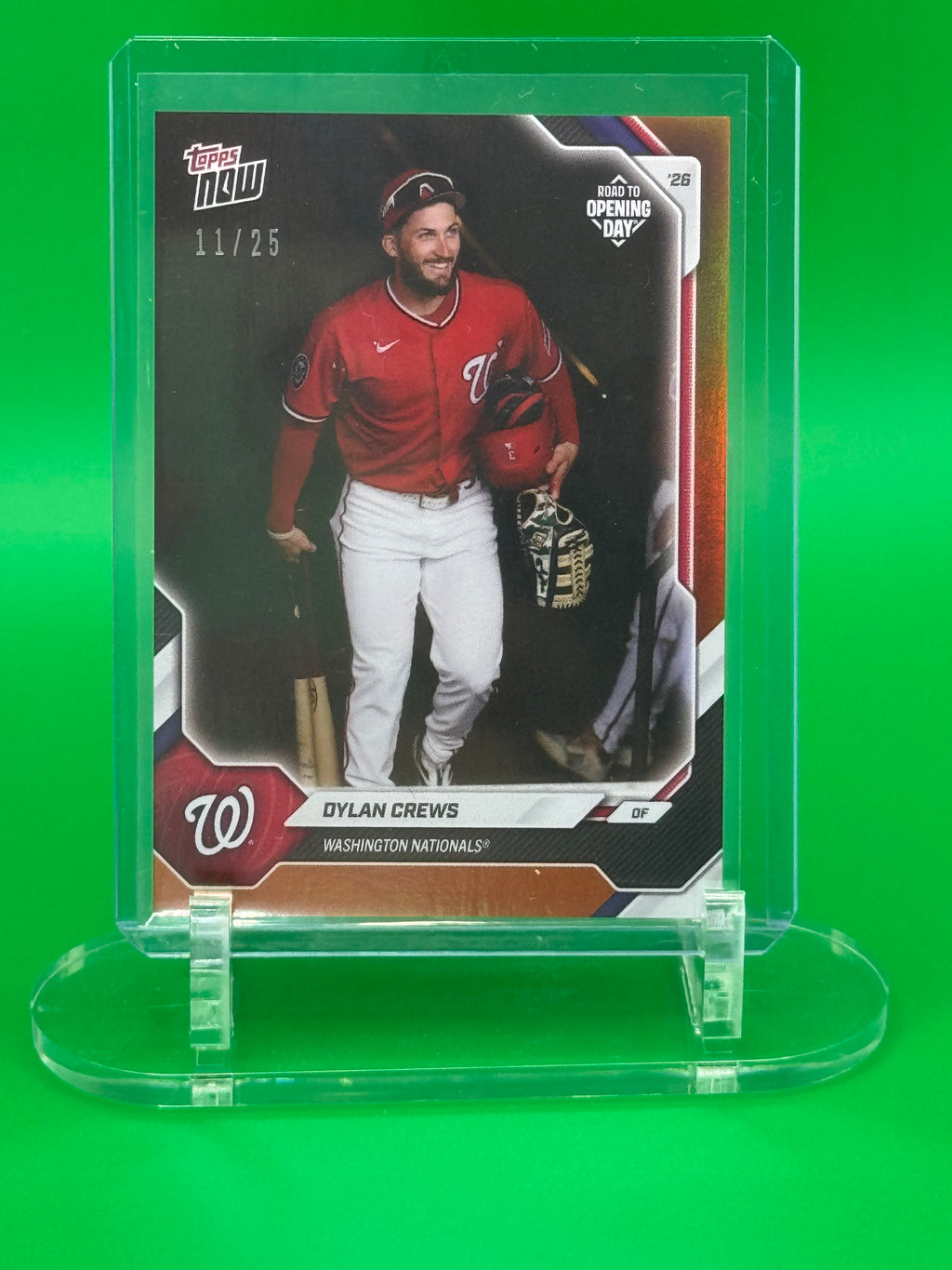 2026 Topps NOW Road to Opening Day Dylan Crews /25 – Washington Nationals Rare Parallel