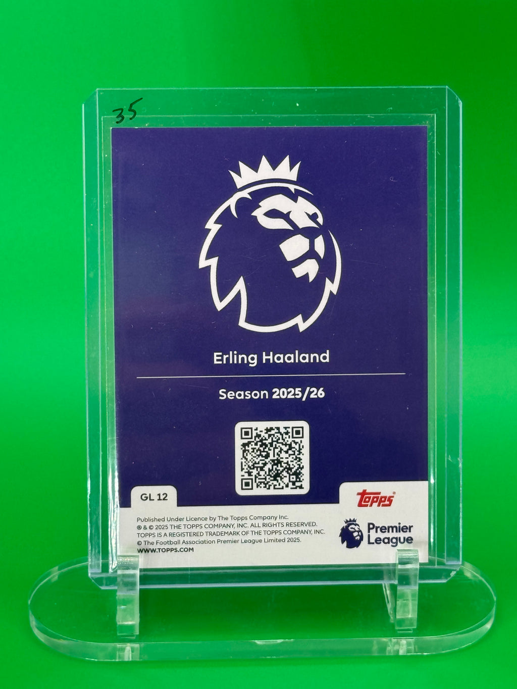 2025 Topps Erling Haaland Gold Lion Manchester City