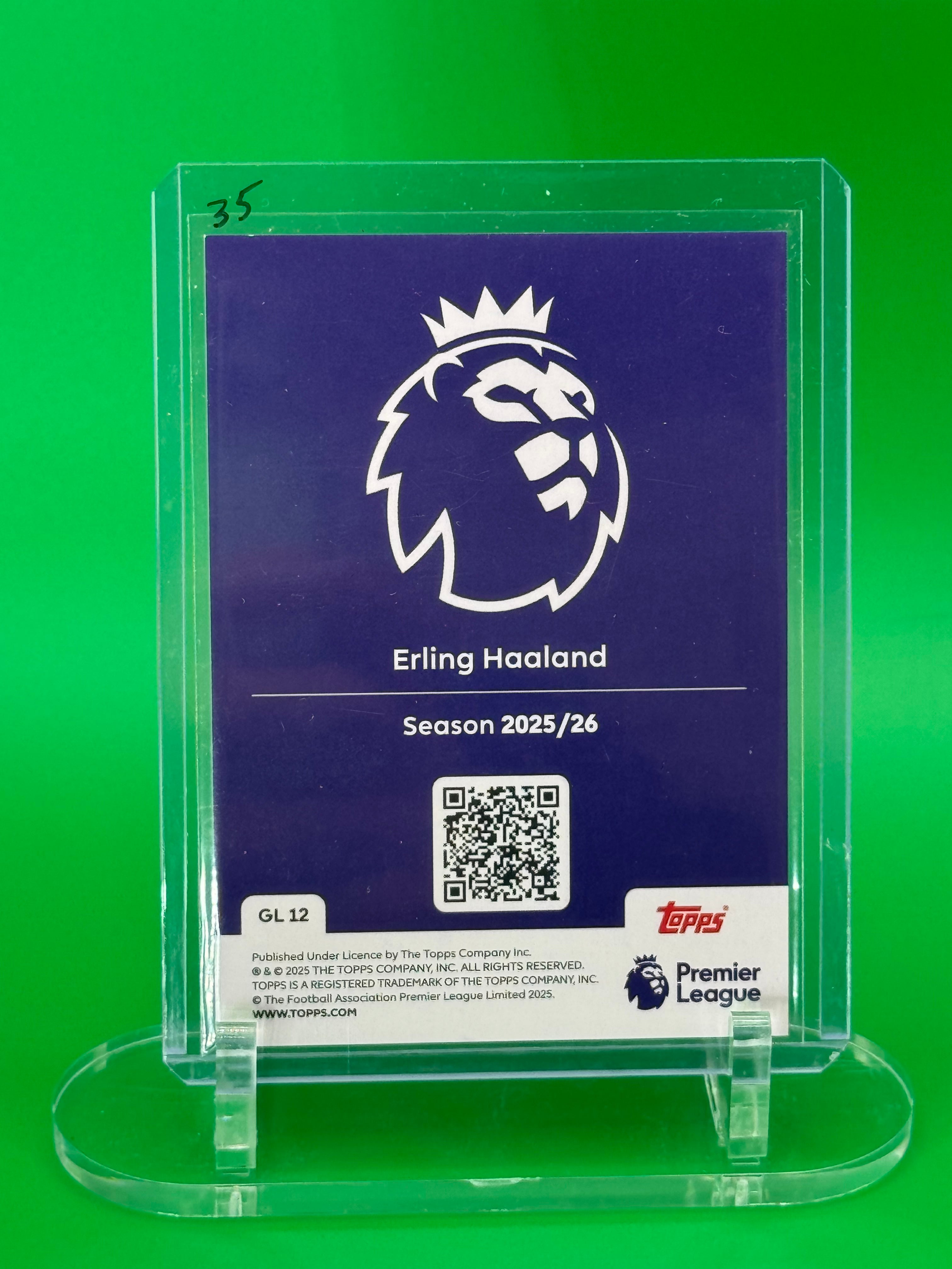 2025 Topps Erling Haaland Gold Lion Manchester City