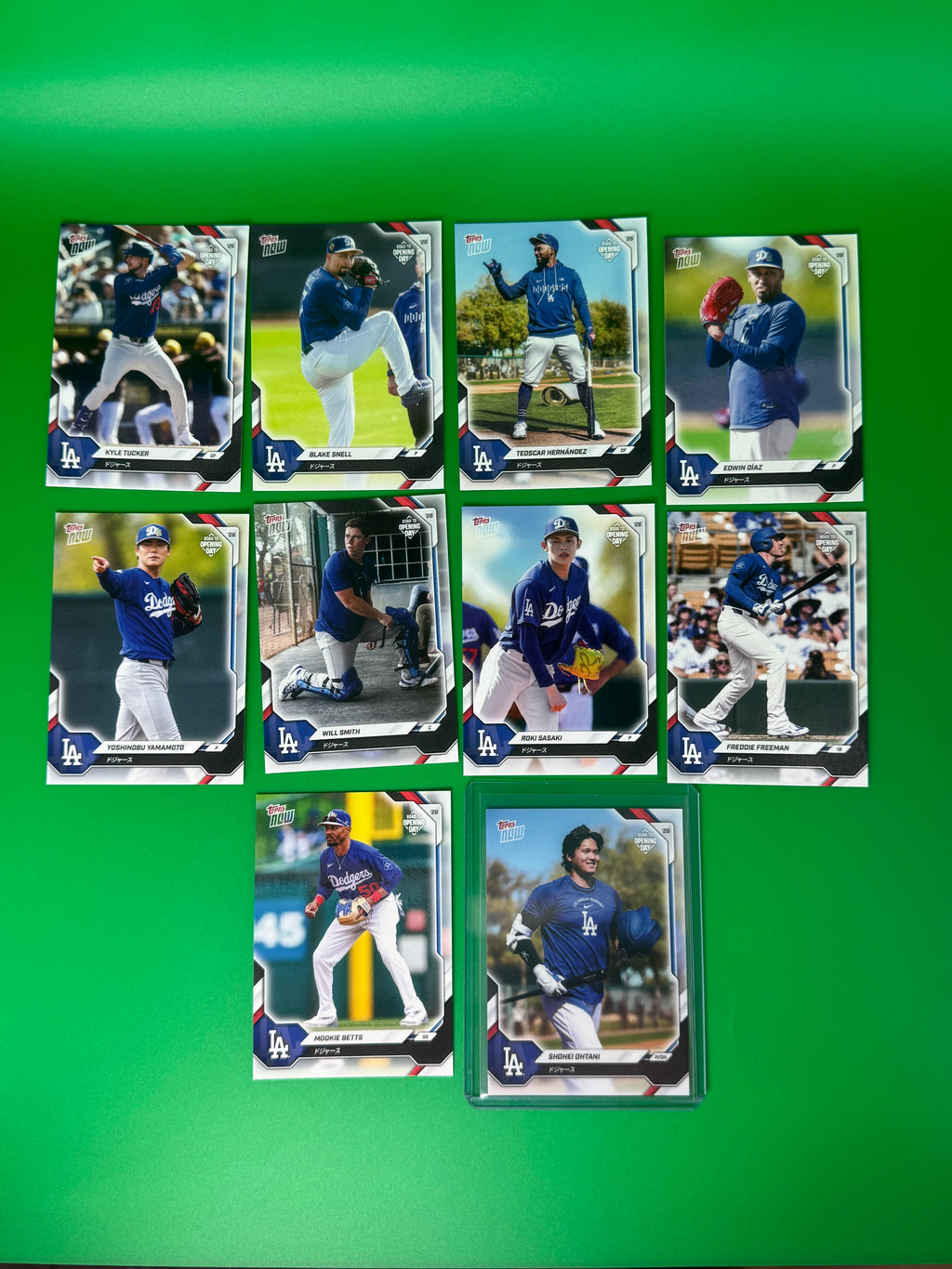 2026 Los Angeles Dodgers MLB Topps NOW® Road To Opening Day 10-Card Team Set - Japan Edition