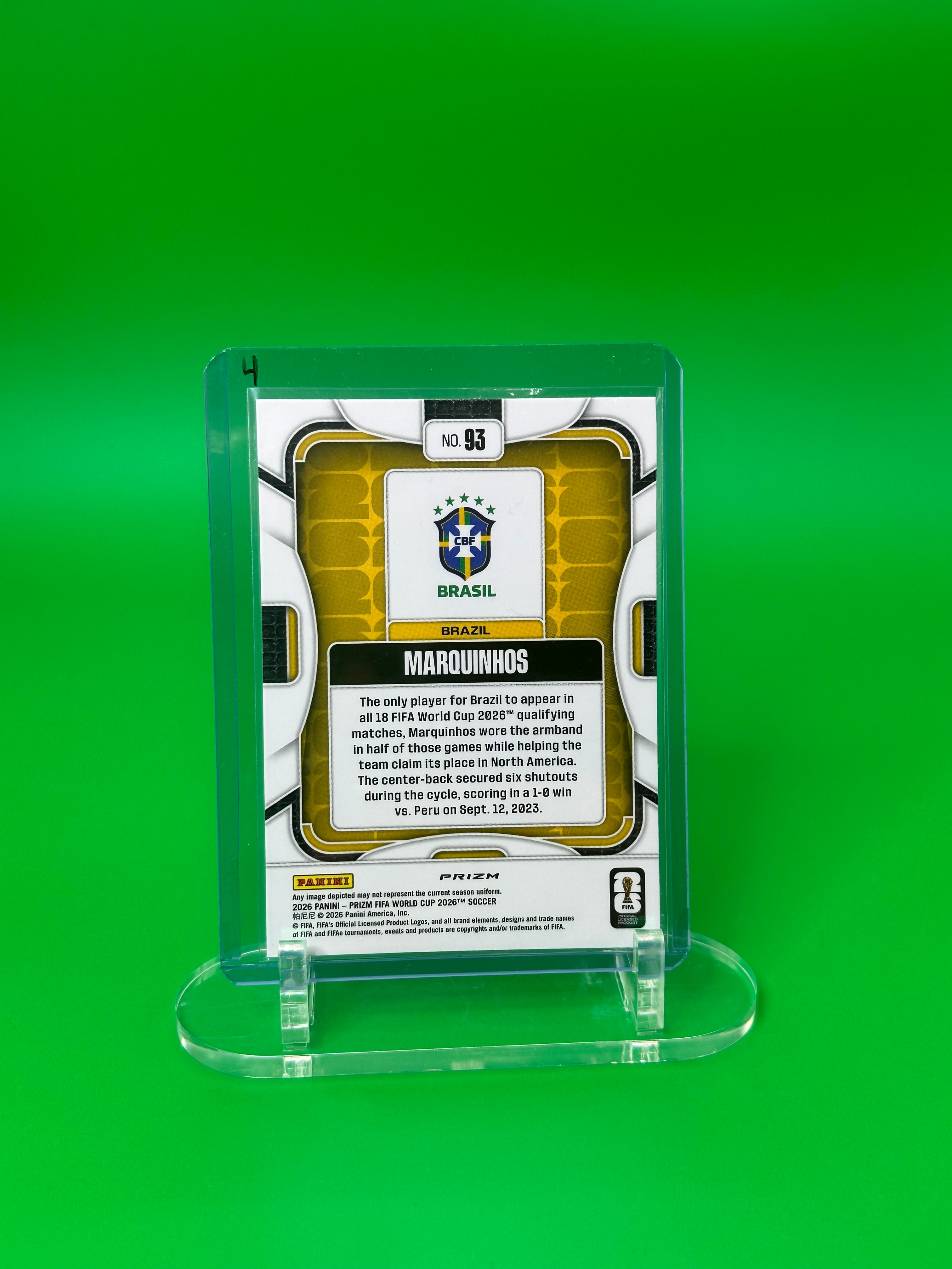2026 Panini Prizm FIFA World Cup Marquinhos Wave Prizm
