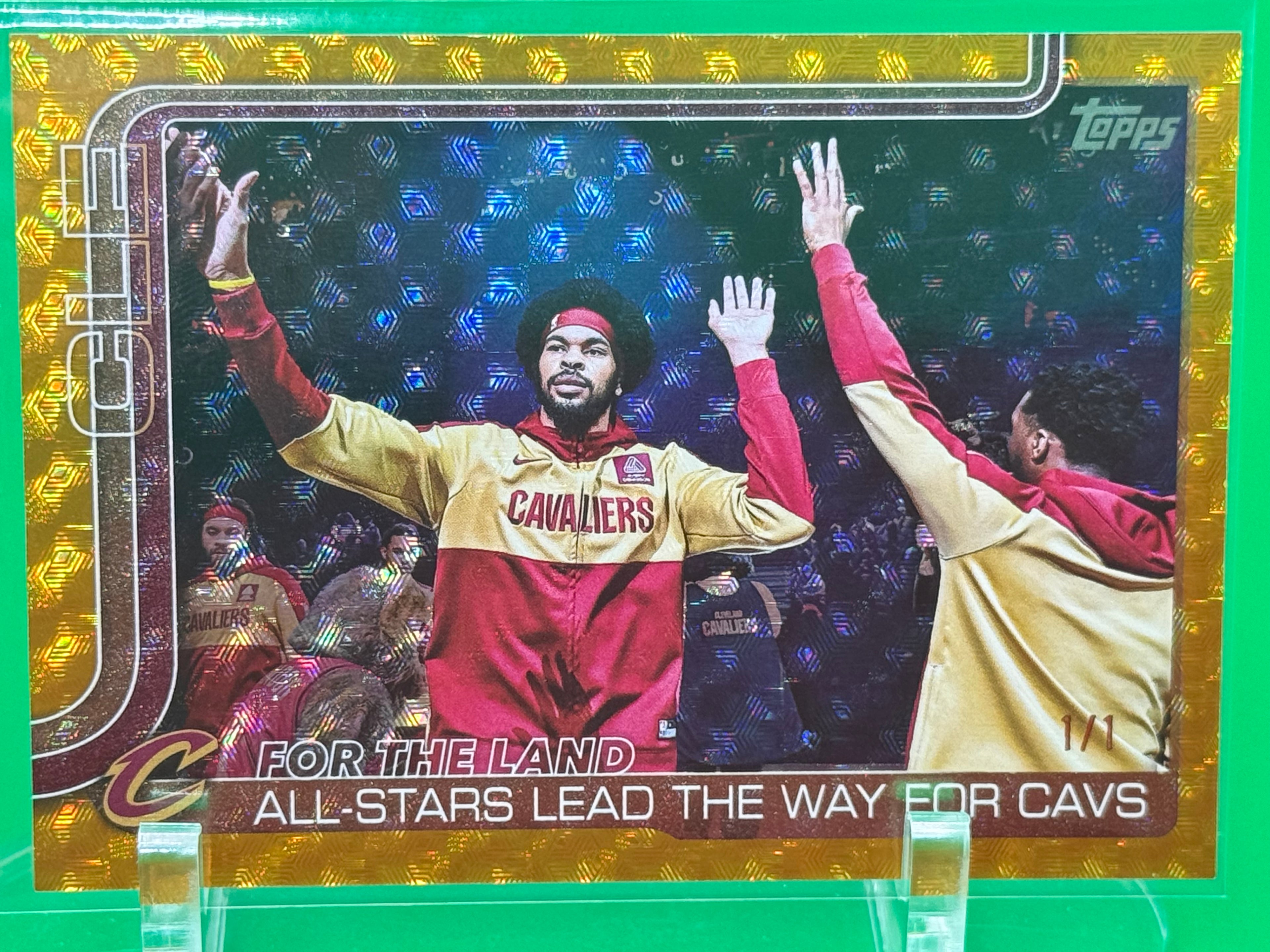 2025 Topps Cleveland Cavaliers “FOR THE LAND” GOLD 1/1 Mitchell/Allen NBA