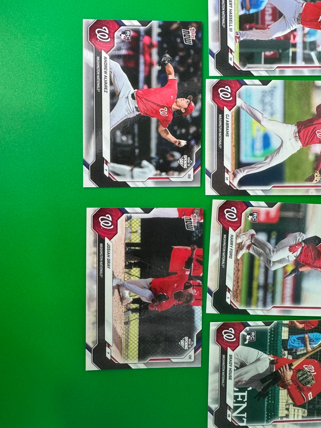 2026 Washington Nationals MLB Topps NOW® Road To Opening Day 10-Card Team Set