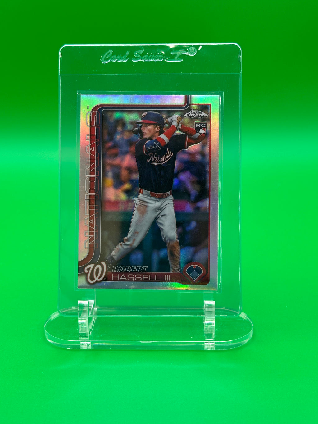 Robert Hassell III 2025 Topps Chrome Rookie Refractor Baseball Card