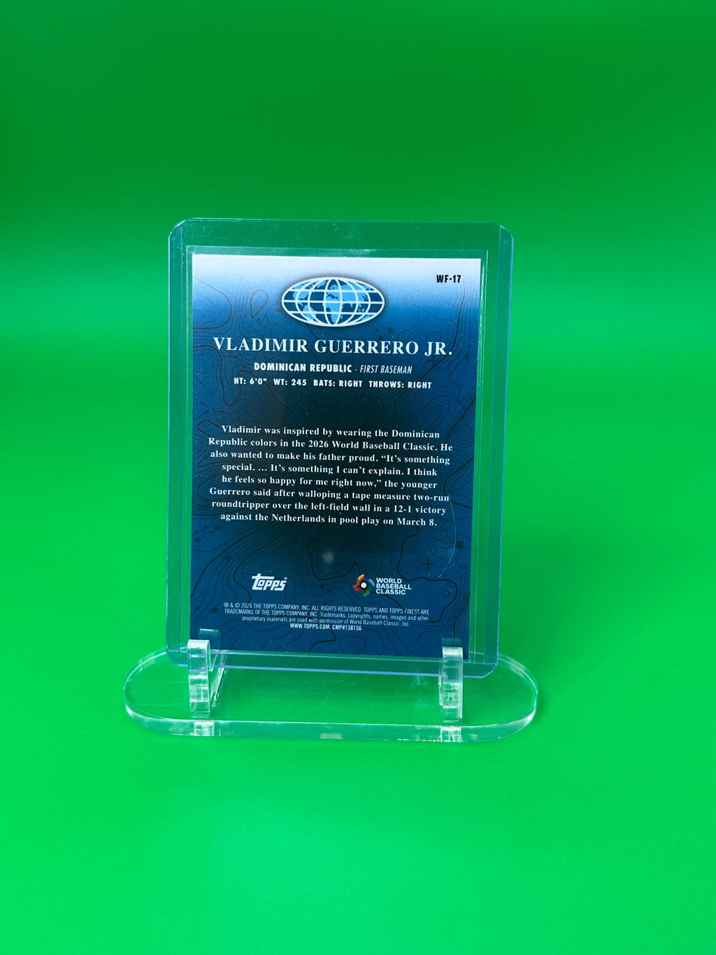 2026 Topps Finest Vladimir Guerrero Jr. World's Finest