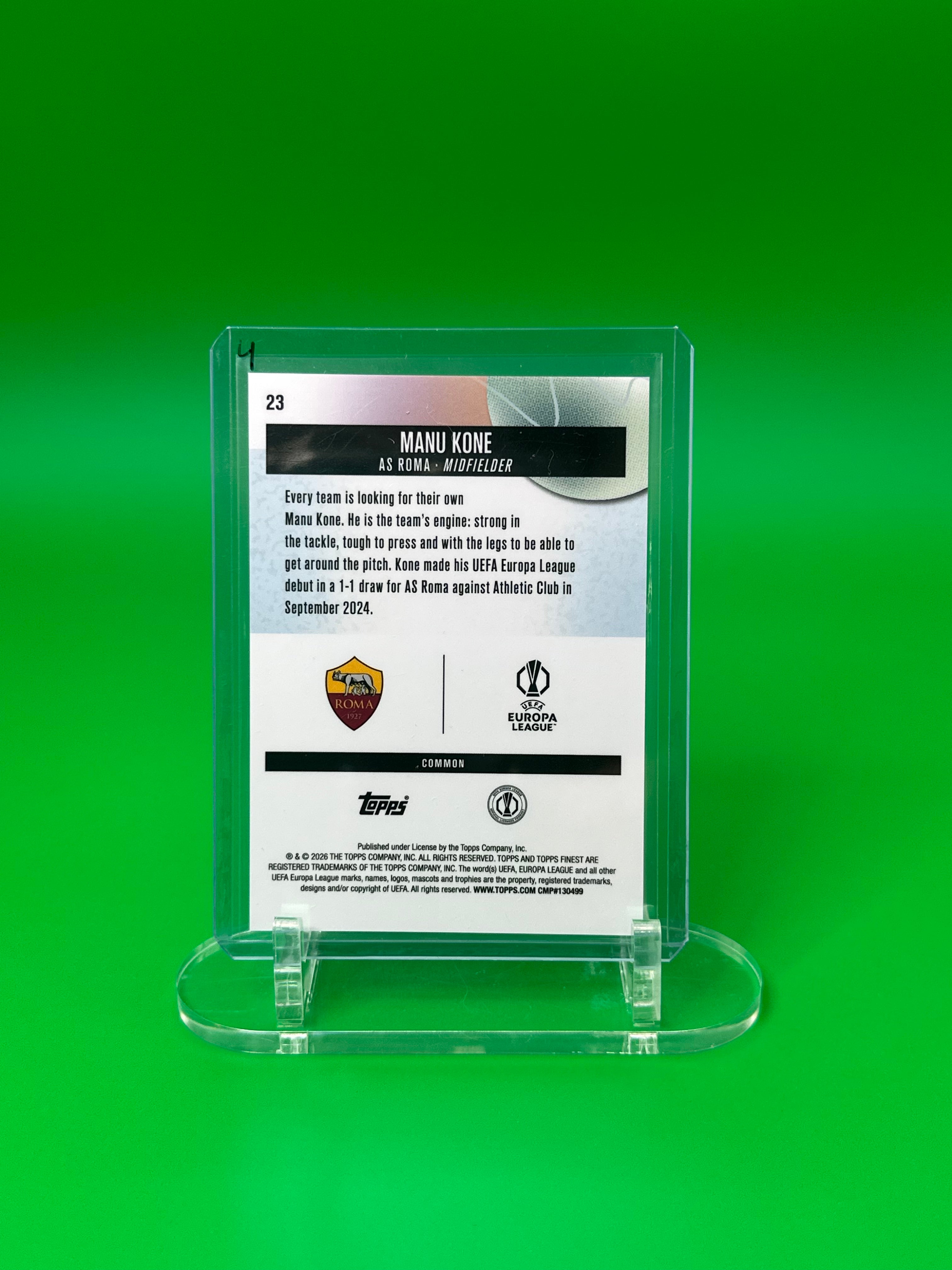 2025-26 Topps Finest UEFA Manu Koné Common XFractor