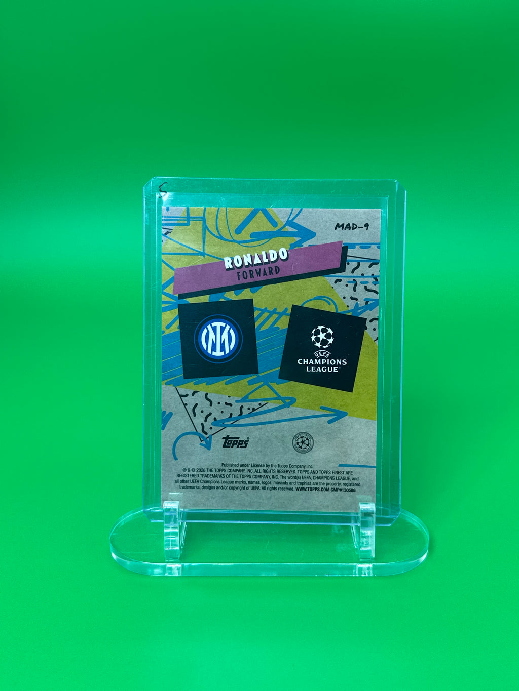2025-26 Topps Finest UEFA Ronaldo 90's Madness Refractor