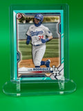 2021 Bowman LUIS RODRIGUEZ Aqua Foil /199 Dodgers Prospect Card #173/199
