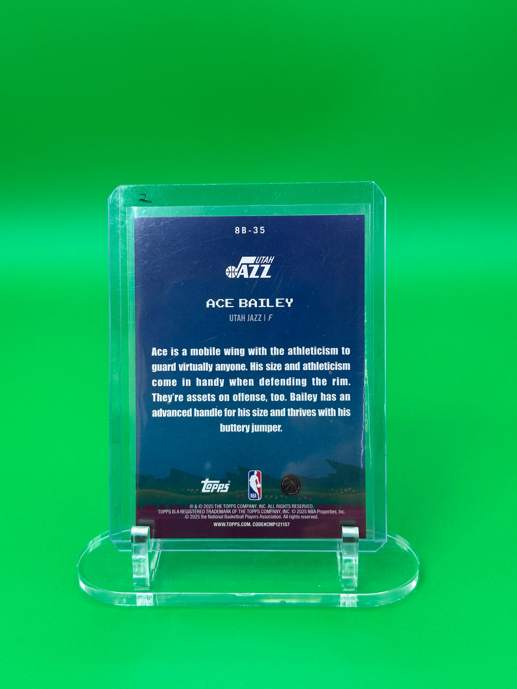 2025 Topps Ace Bailey 8-Bit Ballers Insert Rookie RC