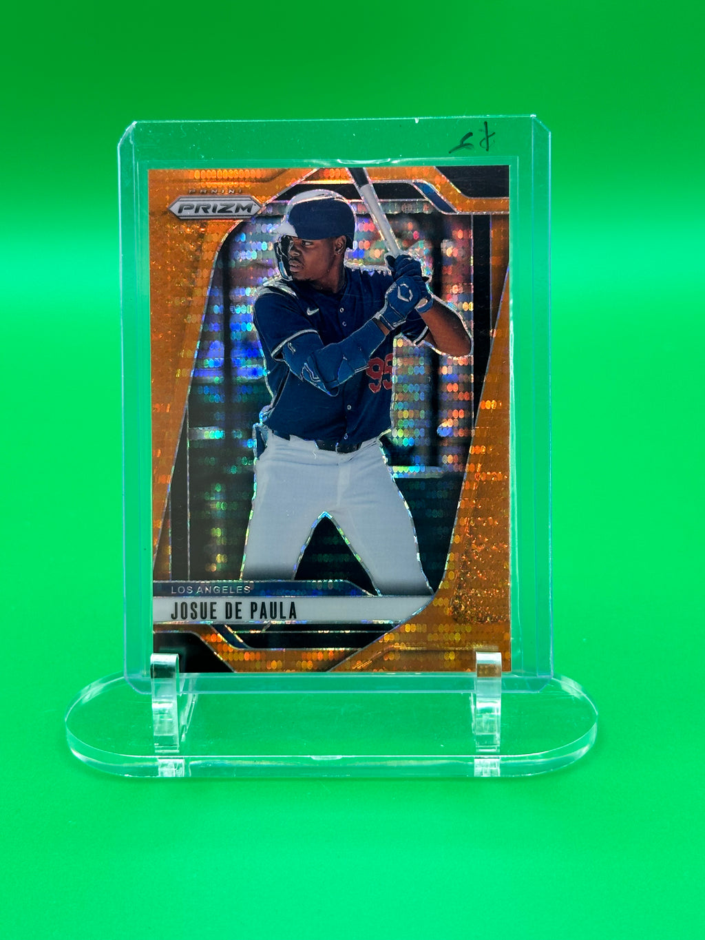 Josue De Paula 2025 Panini Prizm Orange Pulsar #291/399 Baseball Card