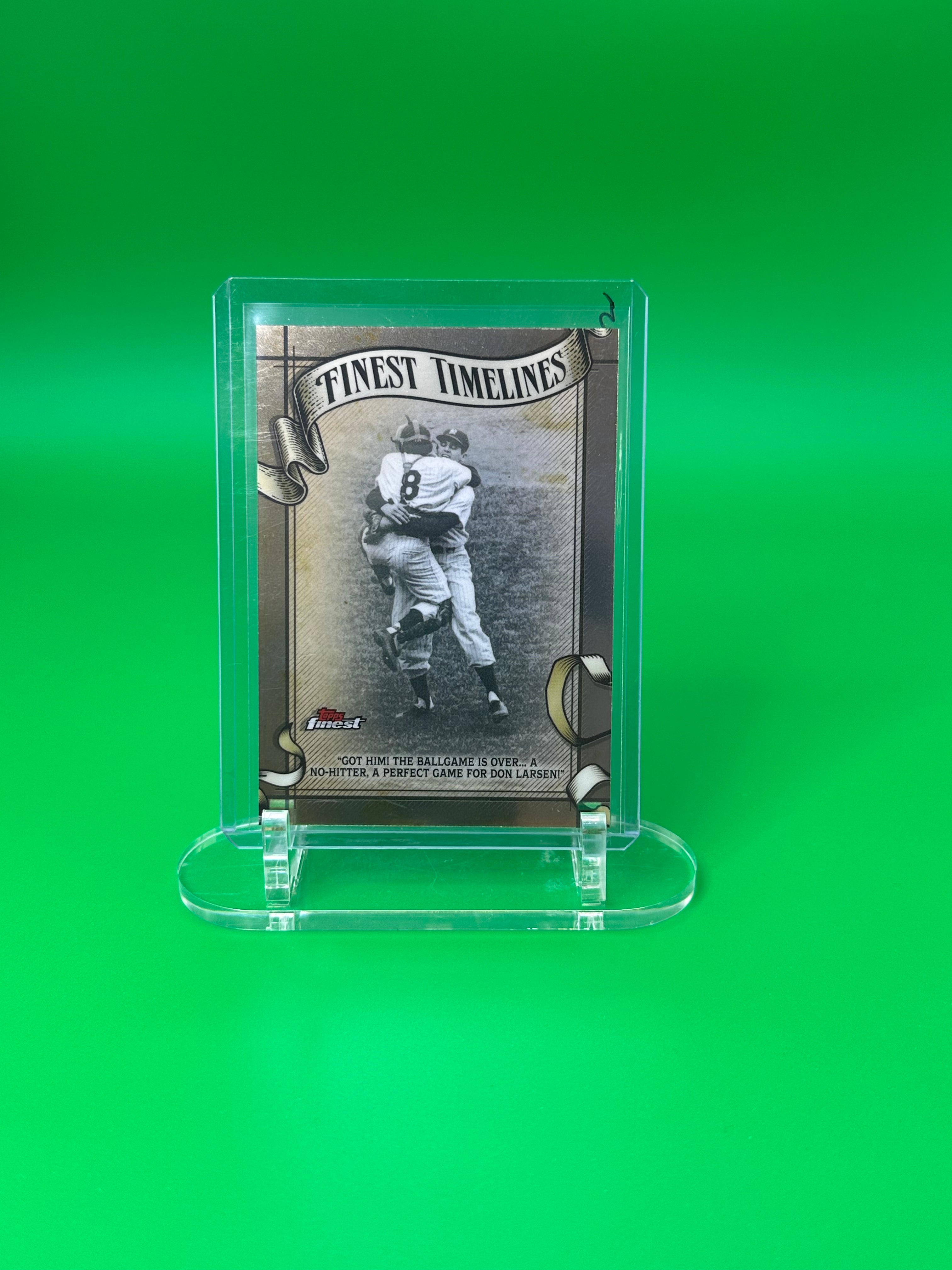 2026 Topps Finest Don Larsen Timelines Insert