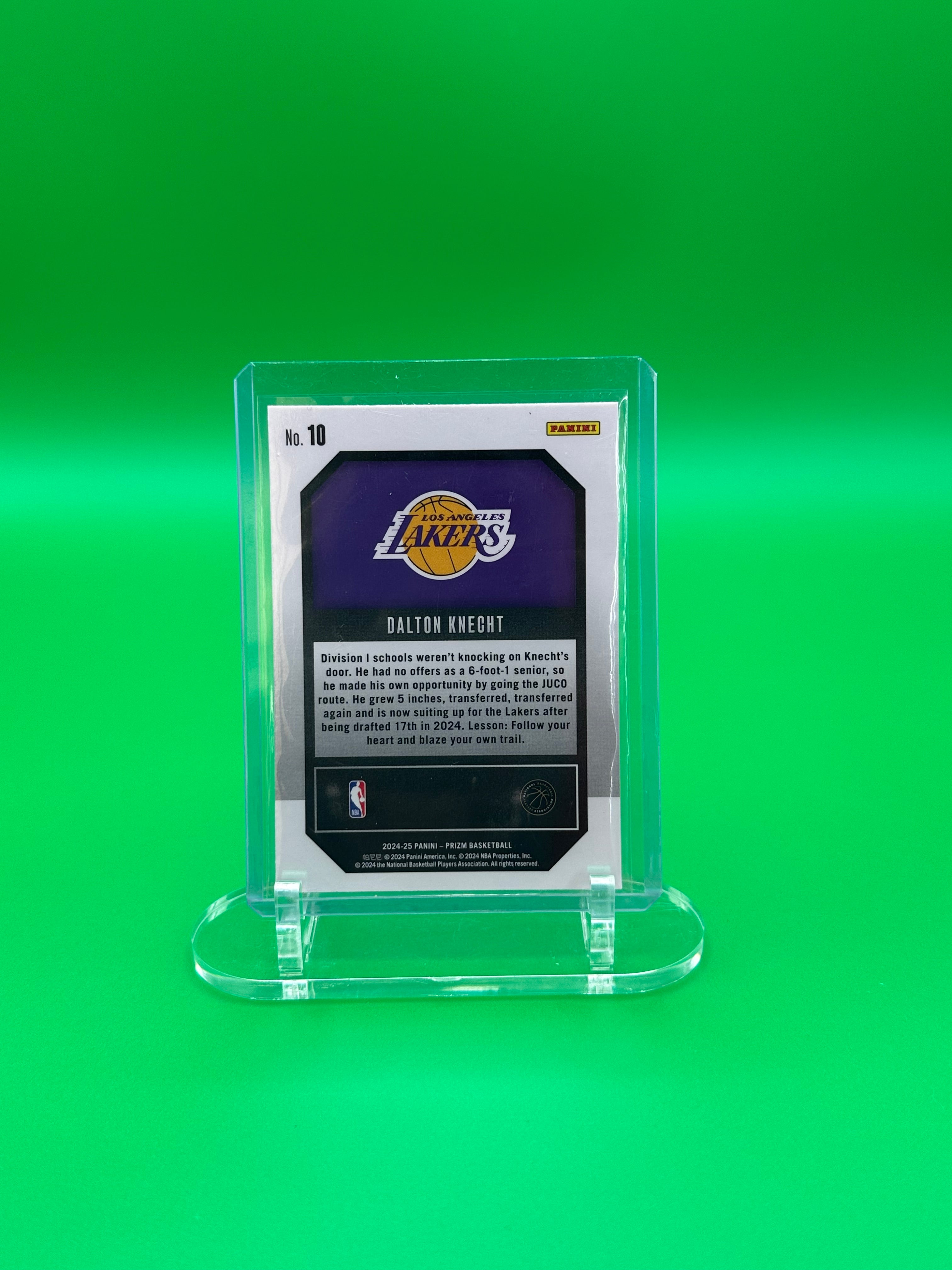 2024-25 Panini Prizm Dalton Knecht Emergent Rookie Insert RC Los Angeles Lakers